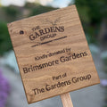Oak Laser Engraved Signage