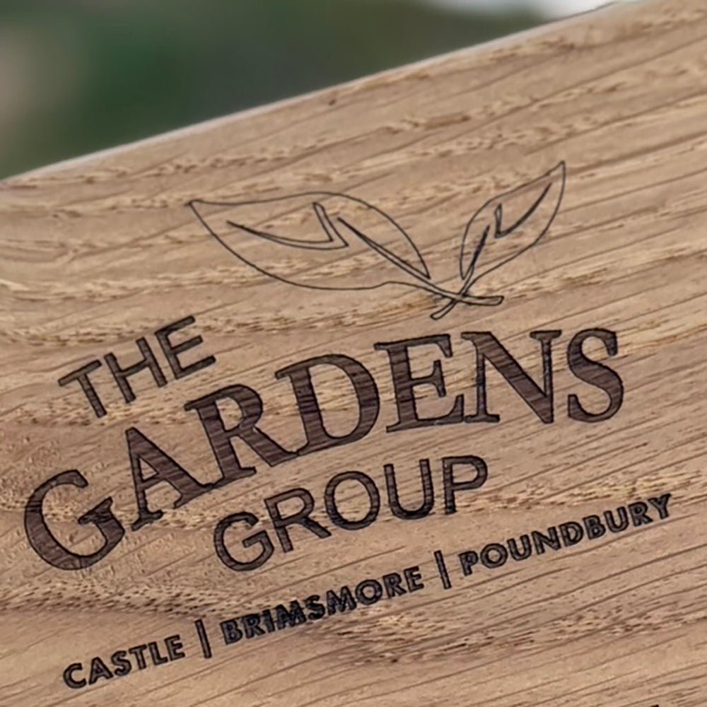 Oak Laser Engraved Signage