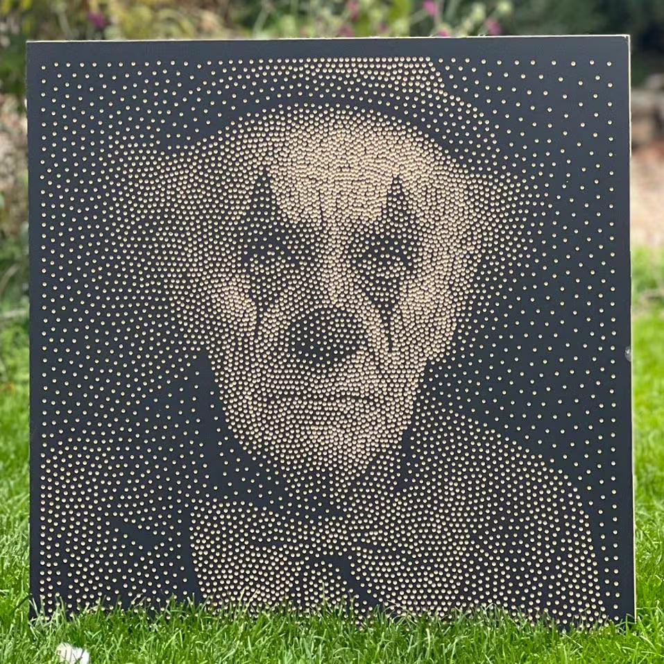 Clown #1 Stipple Art Dot Painting