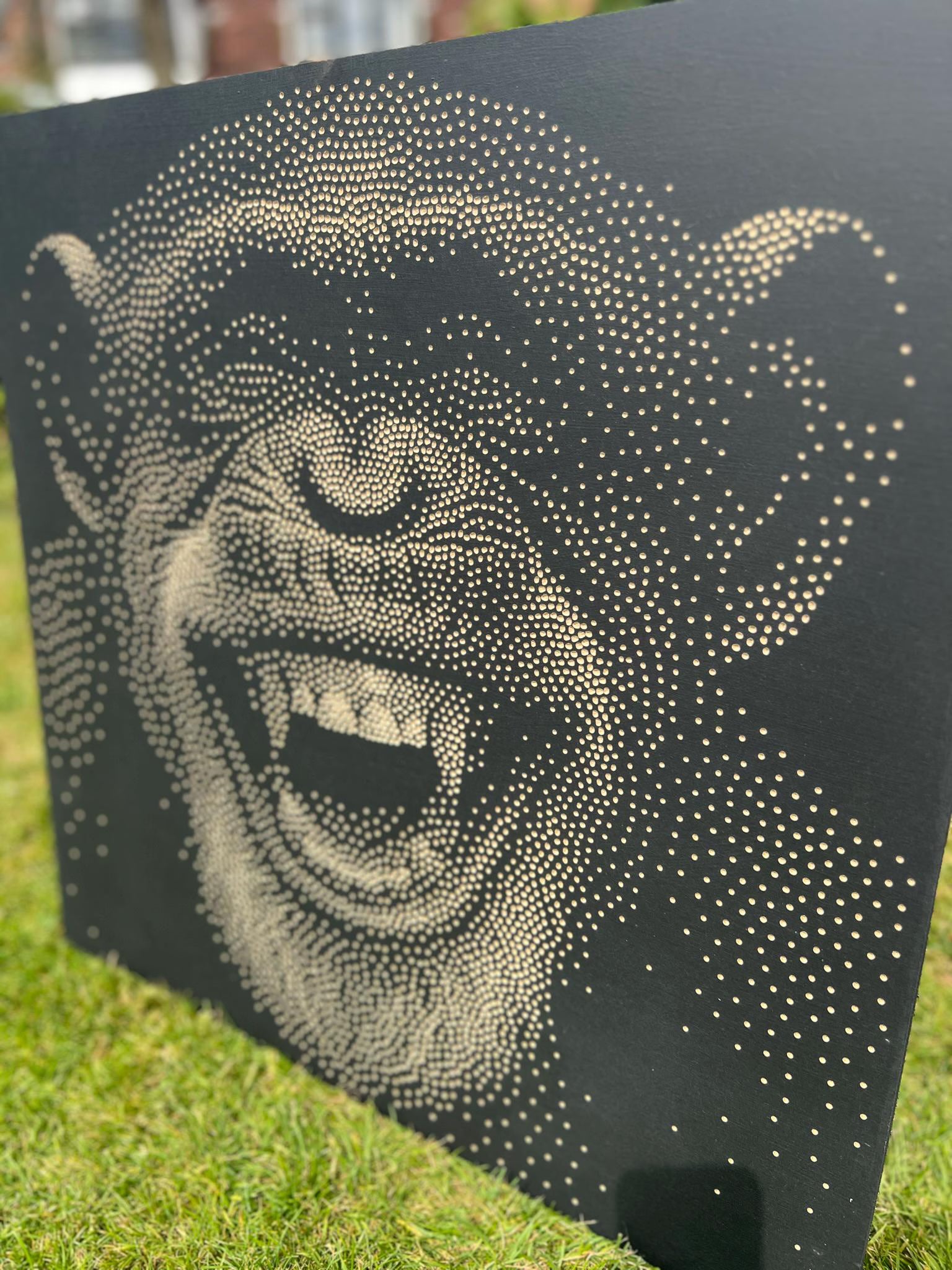 Chimp Stipple Art Dot Painting