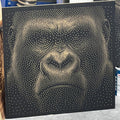 Gorilla Stipple Art Dot Painting