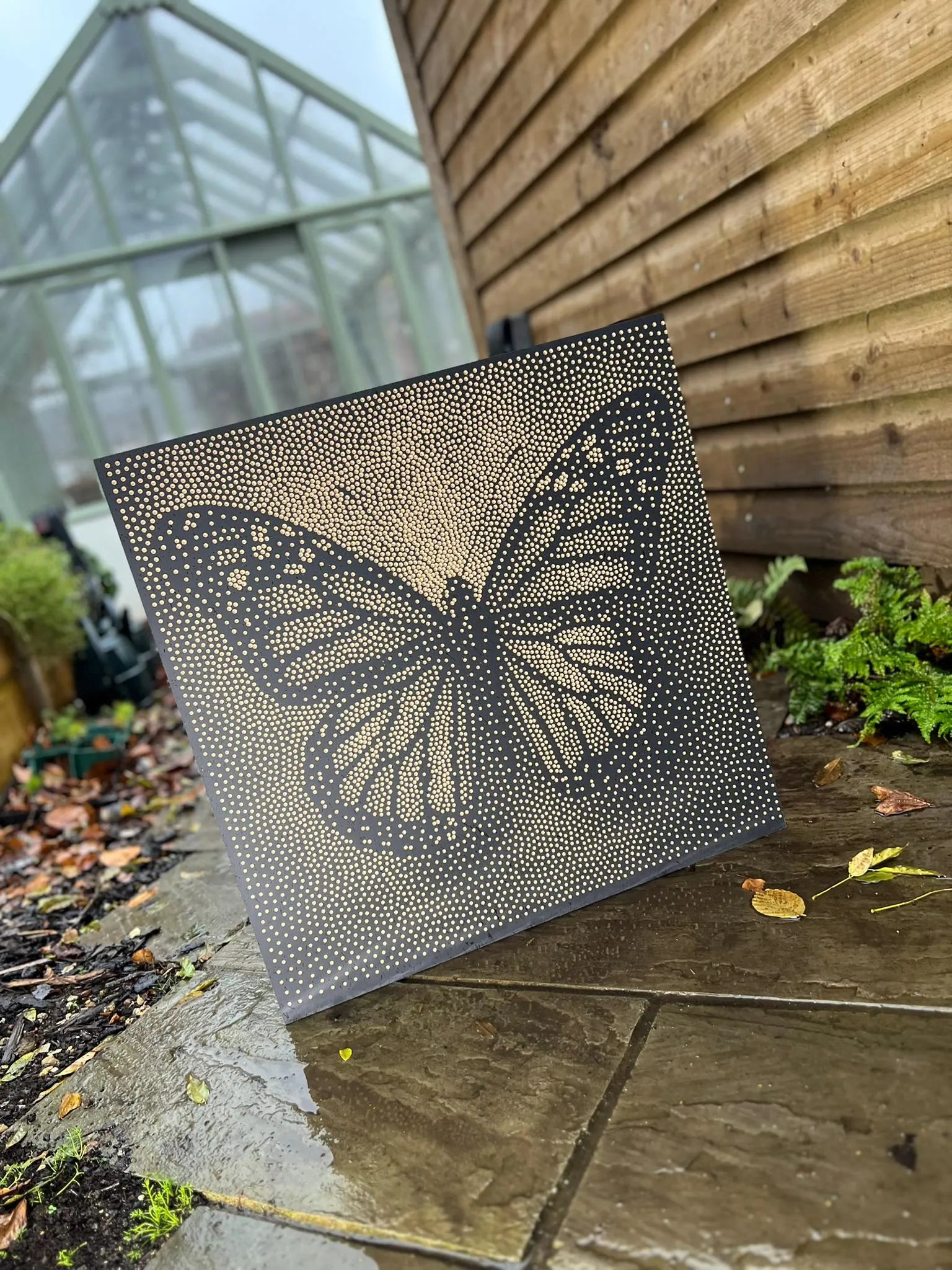 Butterfly Stipple Art Dot Painting