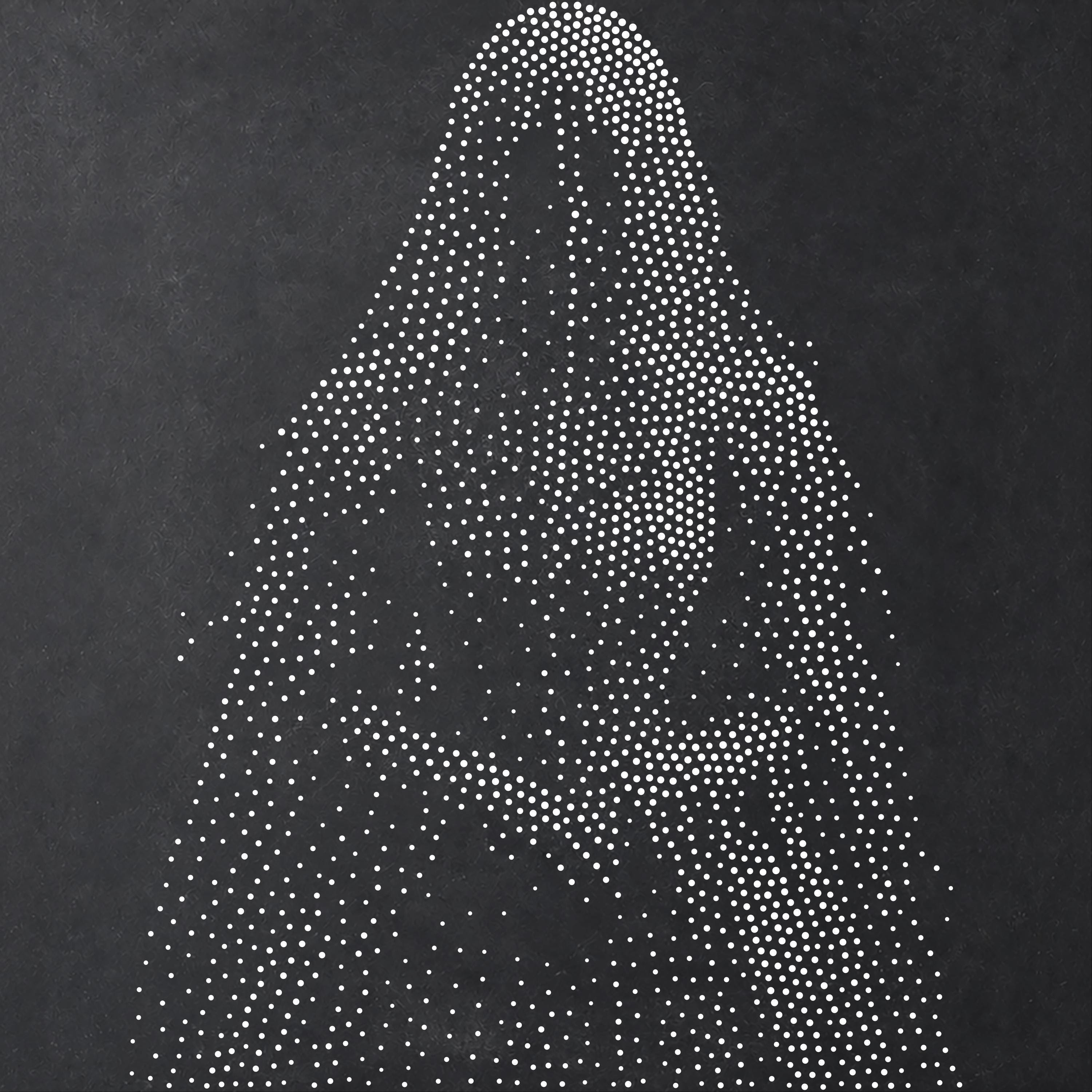 Victorian Ghost Stipple Art Halloween Stencil | Realistic Mylar Wall Art, Crafts (Large - 300mm / 12" approx)