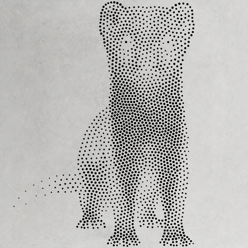 Realistic Stoat Stencil | DIY Mylar Wall Art, Stipple Art Crafts (Large - 300mm / 12" approx)