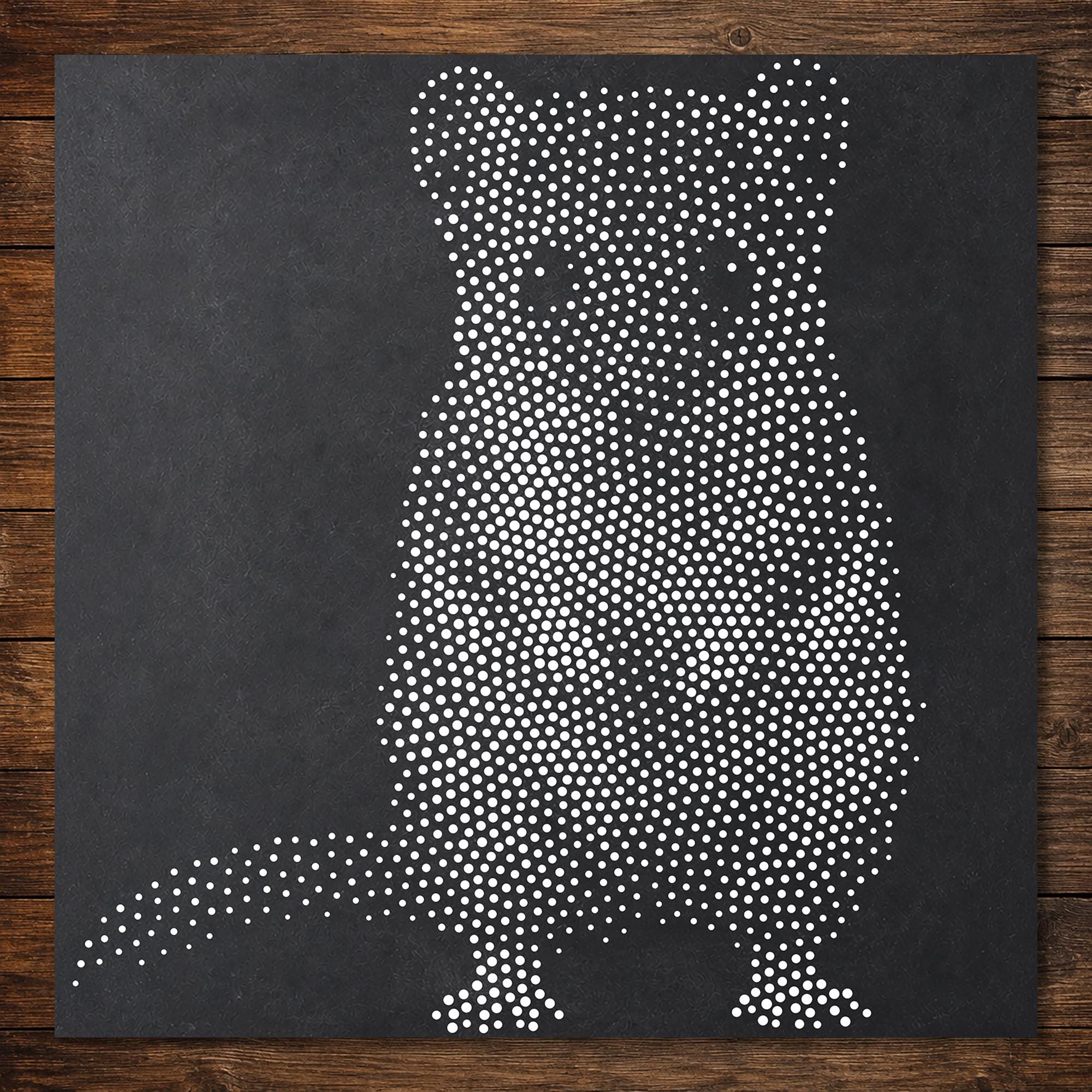 Realistic Dormouse Stencil | Highly Detailed DIY Mylar Wall Art, Stipple Art Crafts (Large - 300mm / 12" approx)