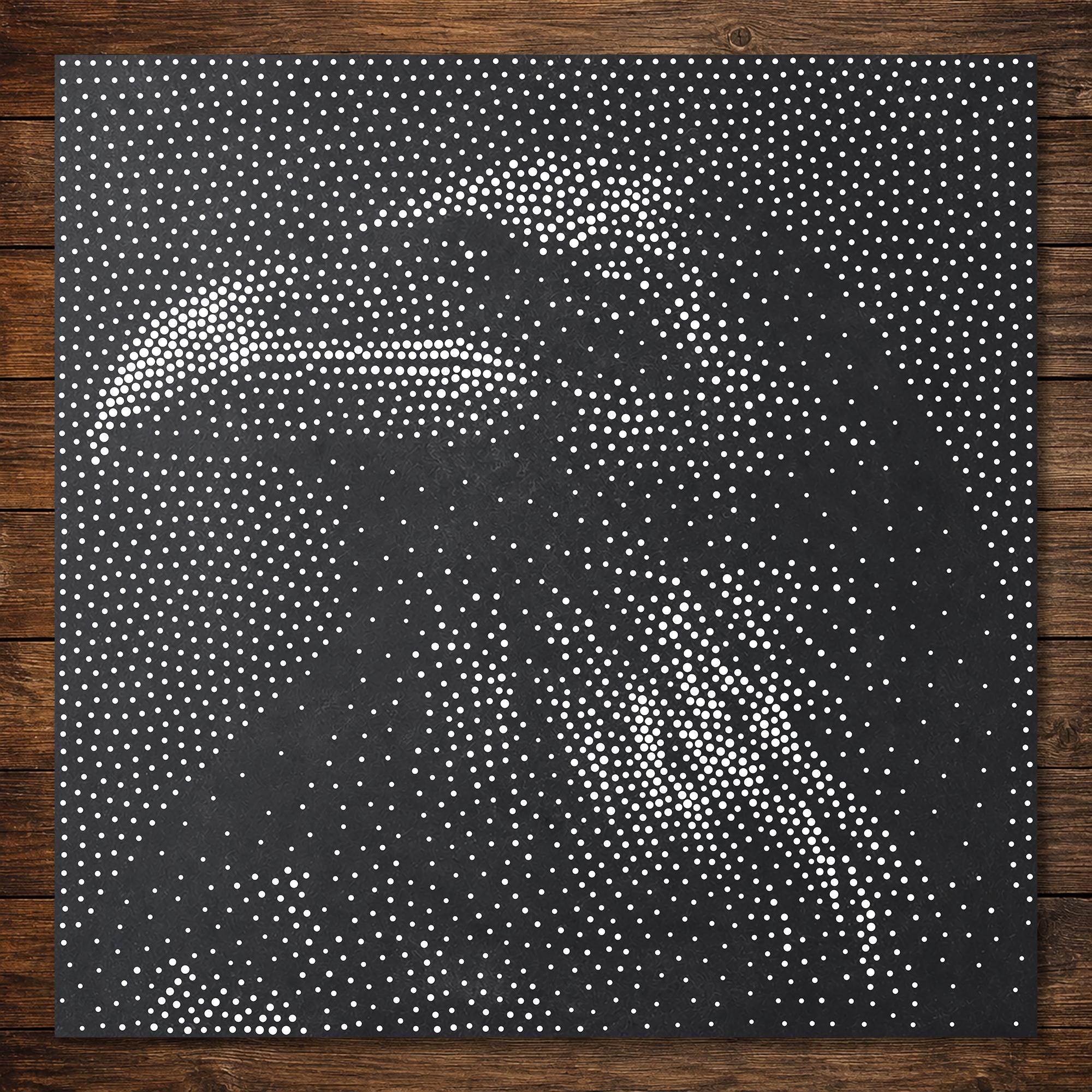 Raven Stencil | Realistic Highly Detailed DIY Mylar Wall Art, Stipple Art Crafts (Large - 300mm / 12" approx)