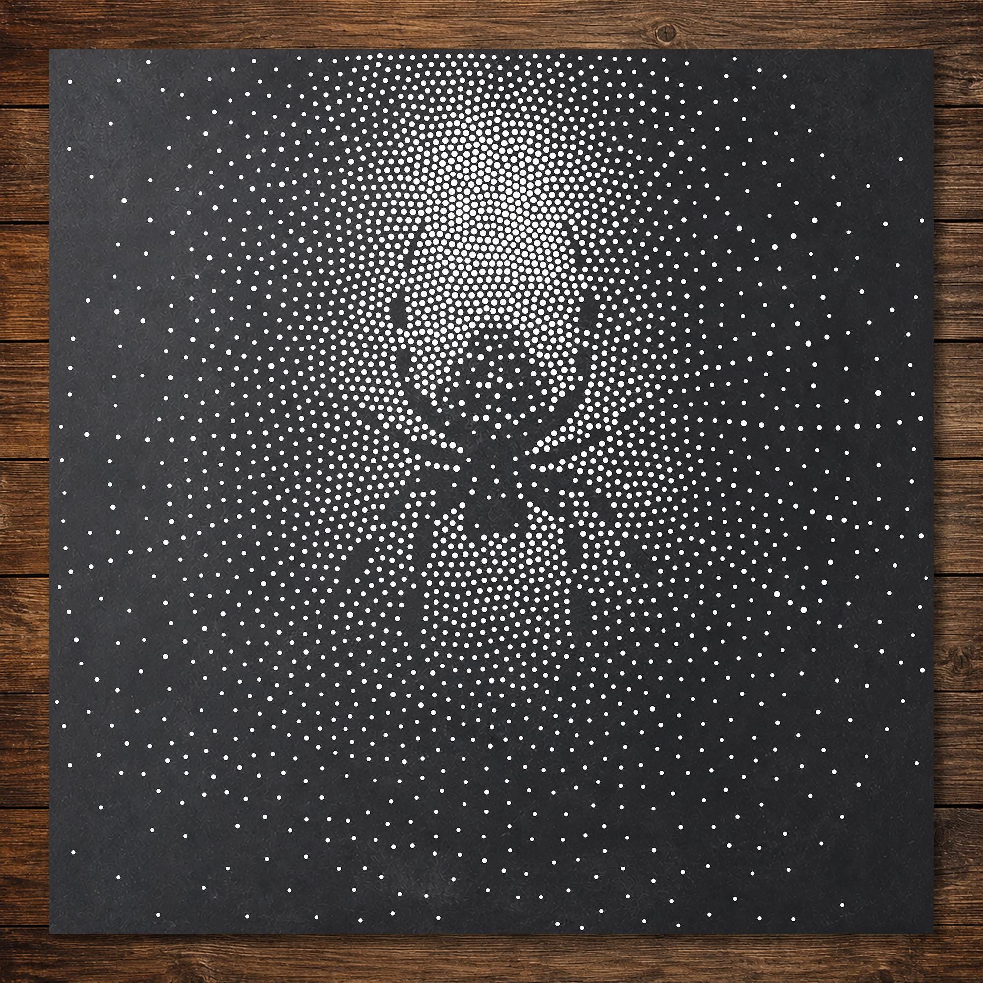 Spider on Web Stencil | Realistic Highly Detailed DIY Mylar Wall Art, Stipple Art Crafts (Large - 300mm / 12" approx)