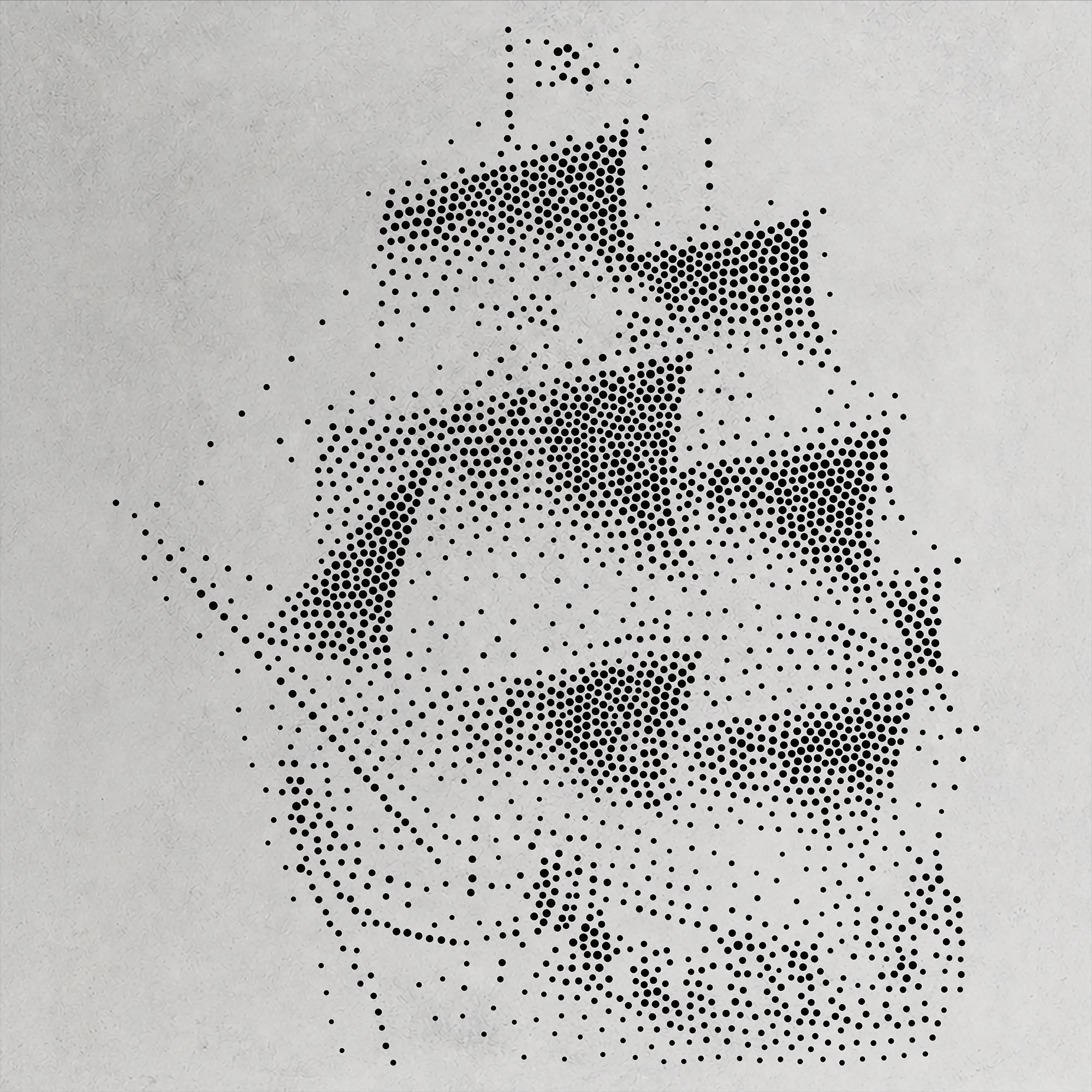 Pirate Galleon Sailing Ship Stencil | Realistic Highly Detailed DIY Mylar Wall Art, Stipple Art Crafts (Large - 300mm / 12" approx)