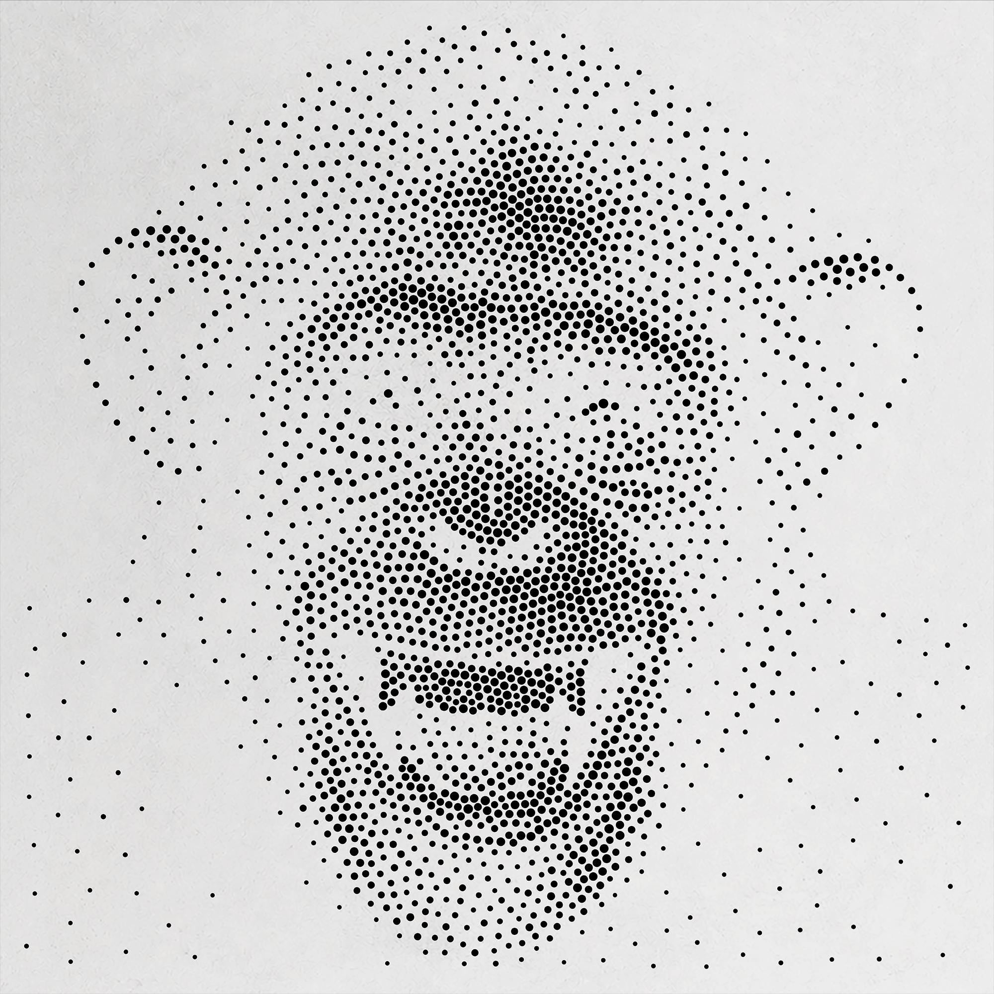 Chimpanzee Stencil #2 | Realistic & Highly Detailed DIY Mylar Wall Art, Stipple Art Crafts (Large - 300mm / 12" approx)