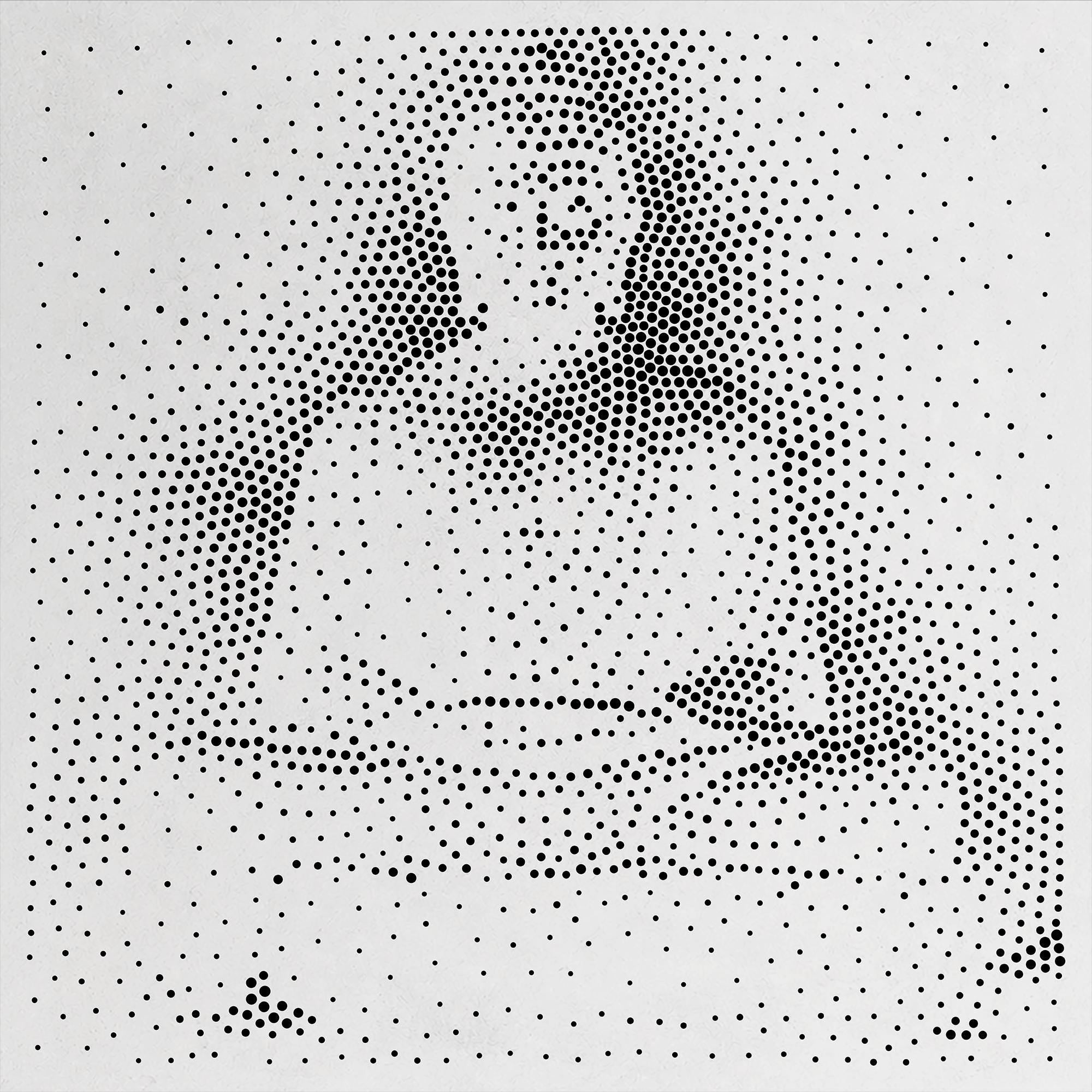 Buddha in Misty Meditation Stencil | Realistic & Highly Detailed DIY Mylar Wall Art, Stipple Art Crafts (Large - 300mm / 12" approx)