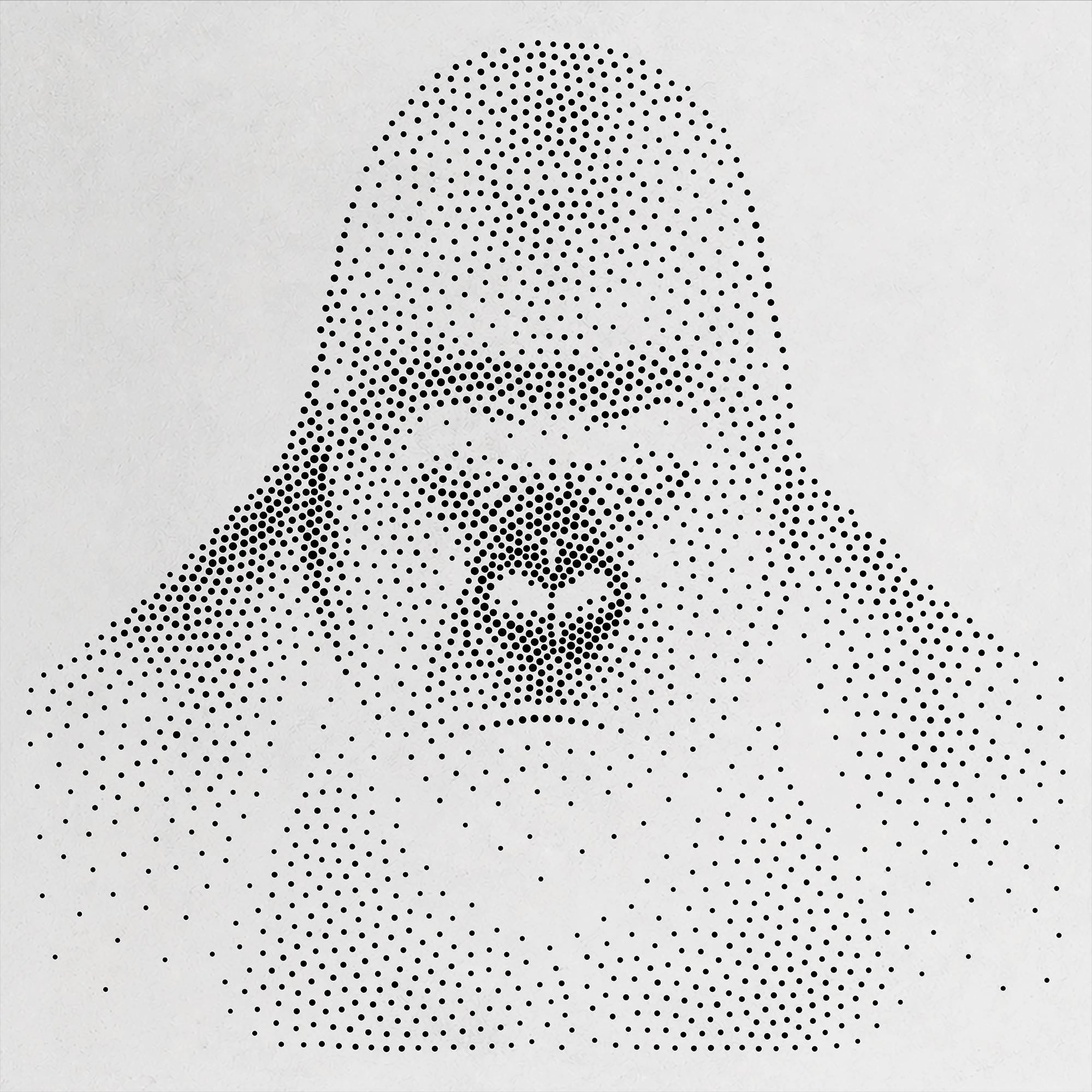 Gorilla Stencil | Realistic & Highly Detailed DIY Mylar Wall Art, Stipple Art Crafts (Large - 300mm / 12" approx)