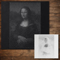 Mona Lisa Stencil | Realistic & Highly Detailed DIY Mylar Wall Art, Stipple Art Crafts (Large - 300mm / 12" approx)