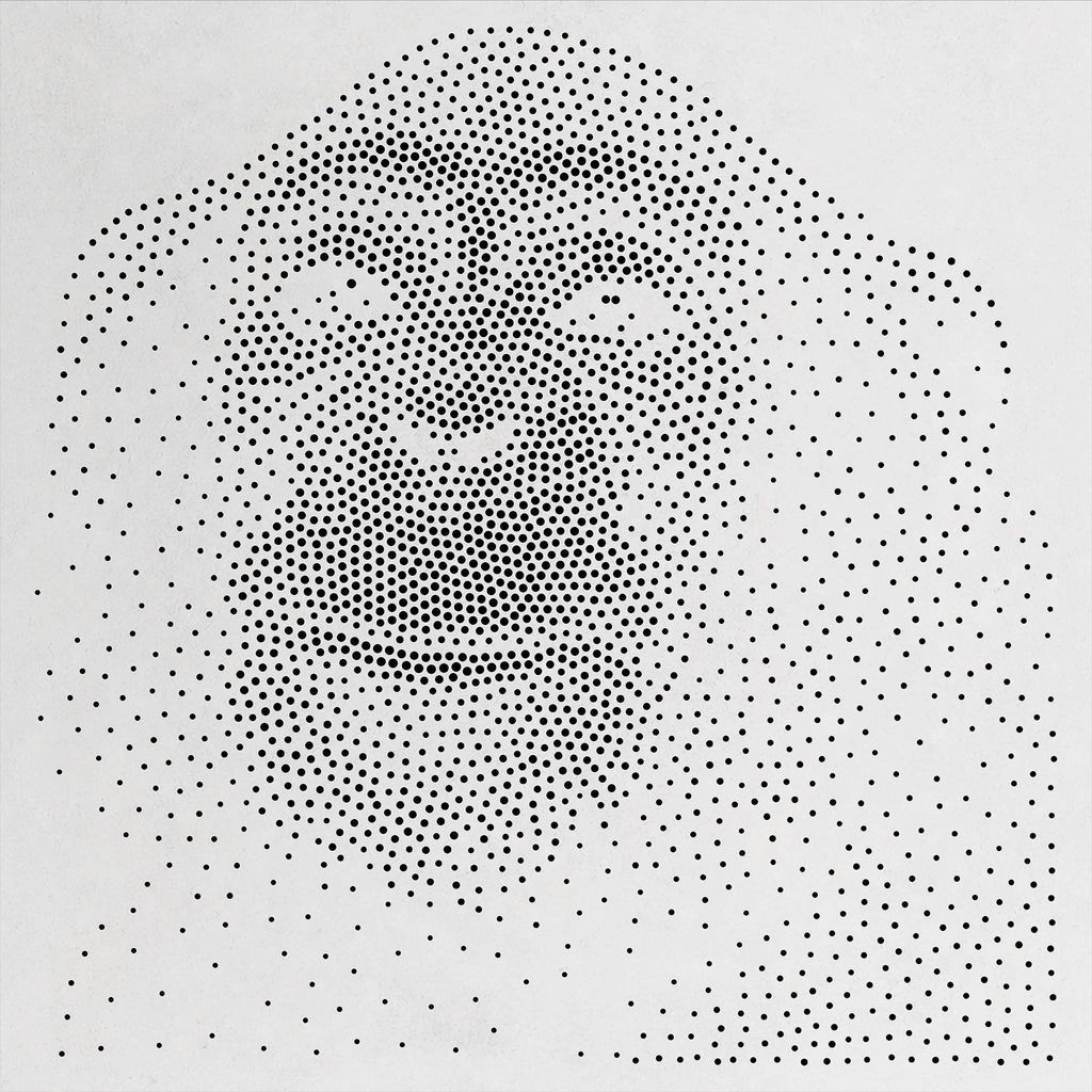 Chimpanzee Stencil #3 | Realistic & Highly Detailed DIY Mylar Wall Art, Stipple Art Crafts (Large - 300mm / 12" approx)