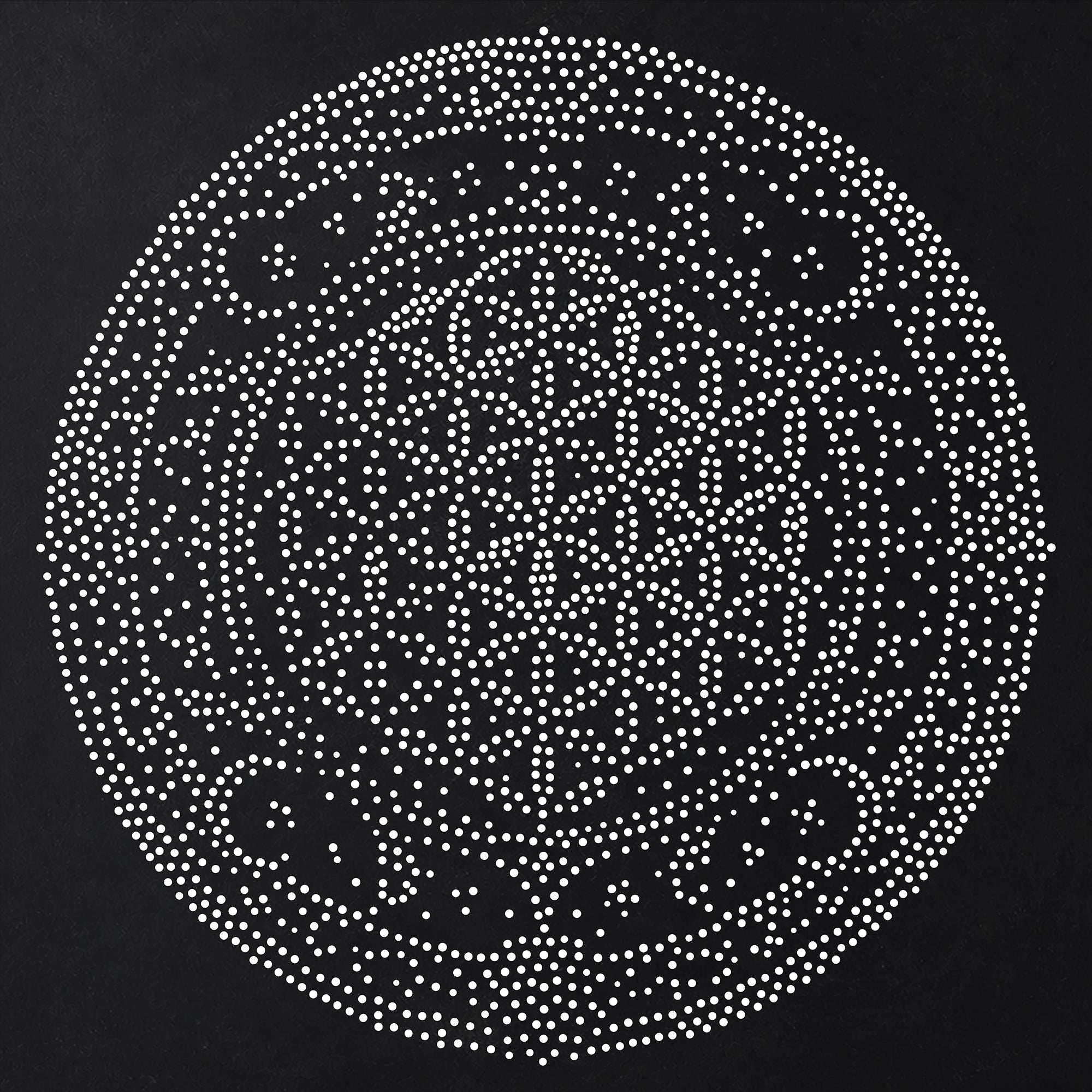 Sacred Geometry Flower Medallion Stipple Art Stencil | Realistic Mylar Wall Art, Crafts (Large - 300mm / 12" approx)