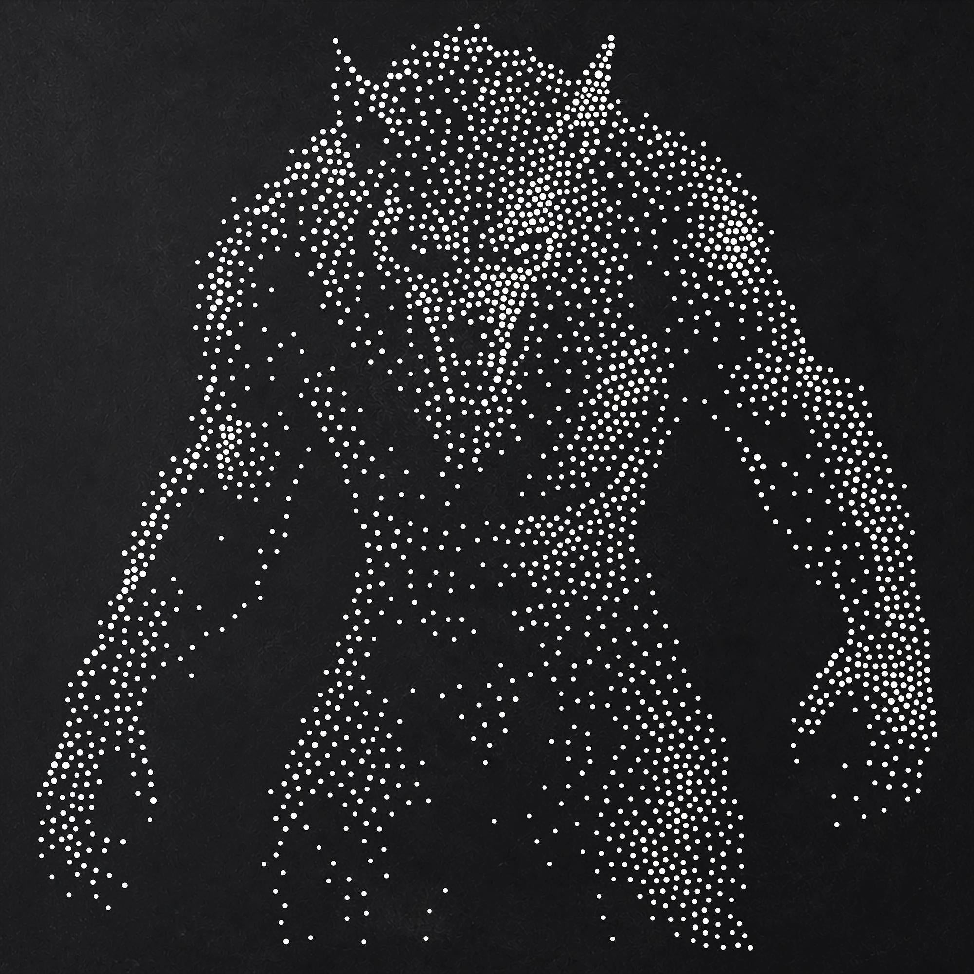 Werewolf Stipple Art Halloween Stencil | Realistic Mylar Wall Art, Crafts (Large - 300mm / 12" approx)