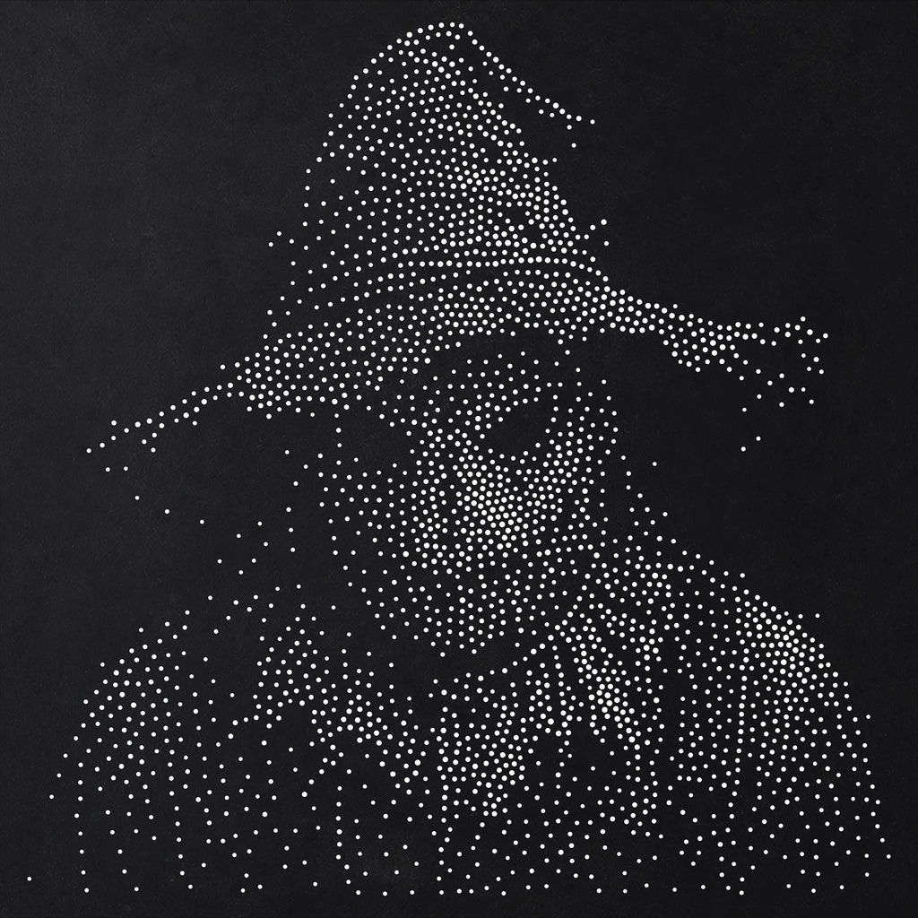 Scarecrow Stipple Art Halloween Stencil | Realistic Mylar Wall Art, Crafts (Large - 300mm / 12" approx)