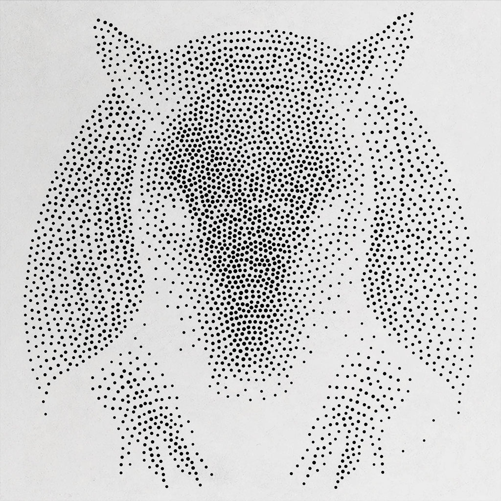 Armadillo Stipple Art Stencil | Realistic Mylar Wall Art, Crafts (Large - 300mm / 12" approx)