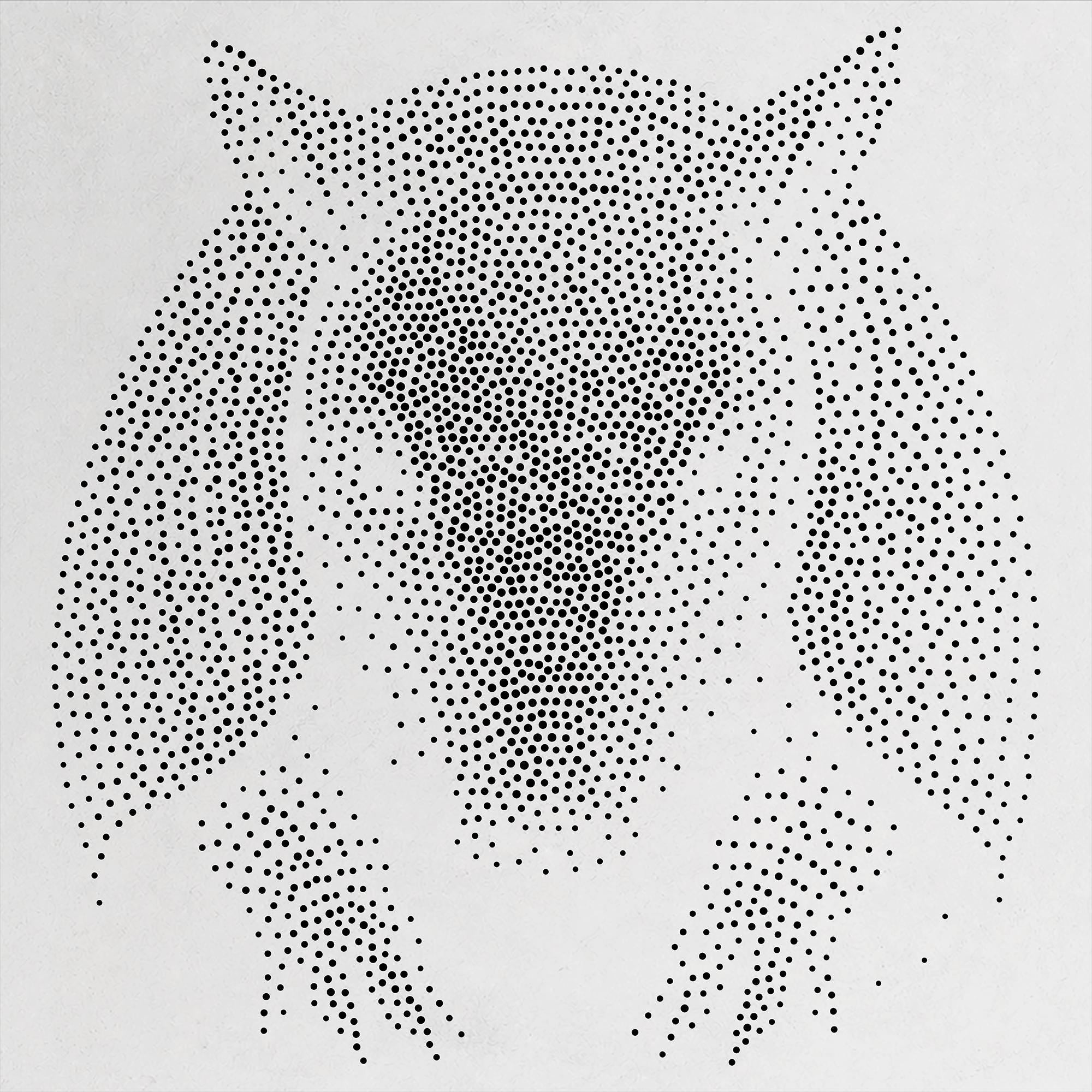 Armadillo Stipple Art Stencil | Realistic Mylar Wall Art, Crafts (Large - 300mm / 12" approx)
