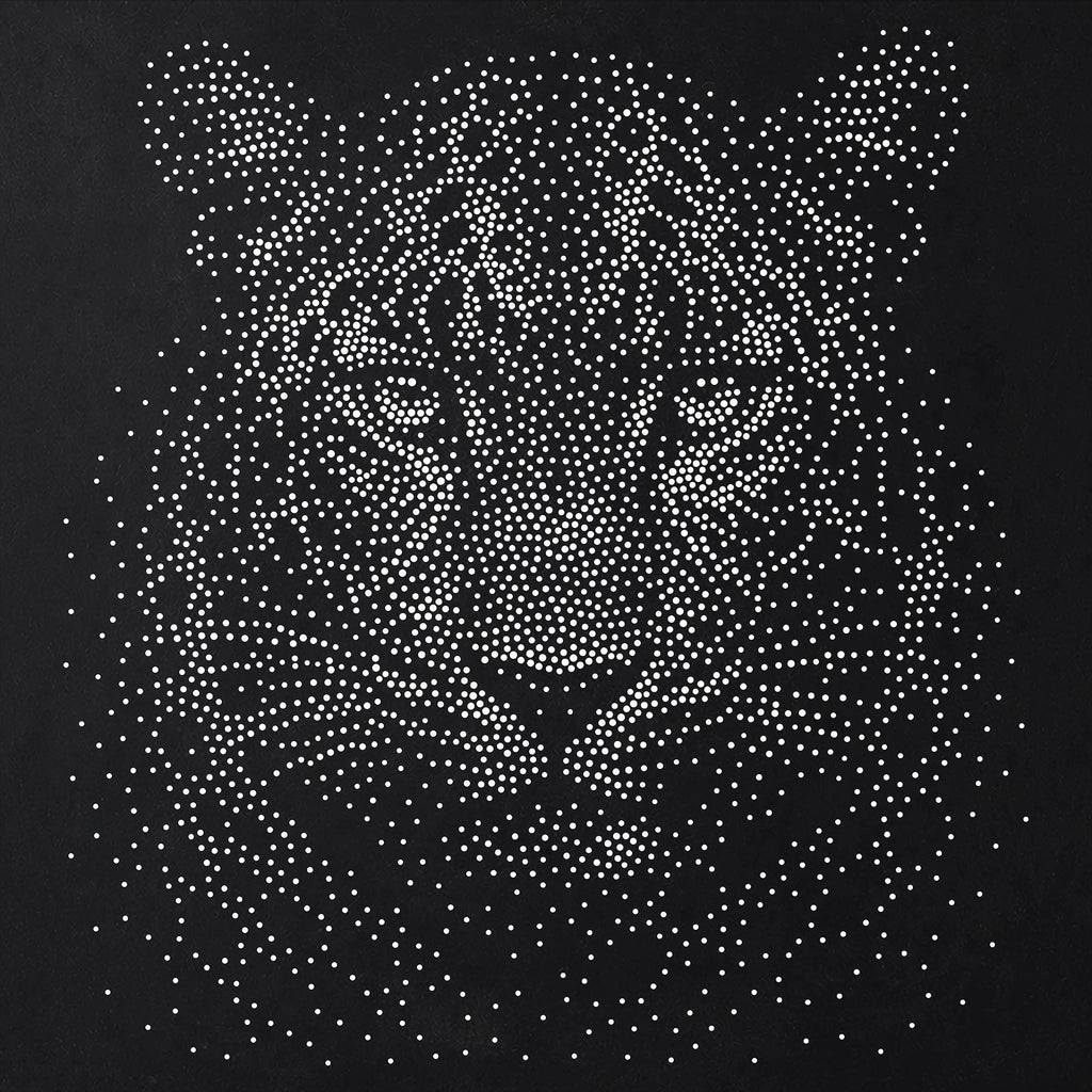 Leopard Stipple Art Stencil | Realistic Mylar Wall Crafts (Large - 300mm / 12" approx)