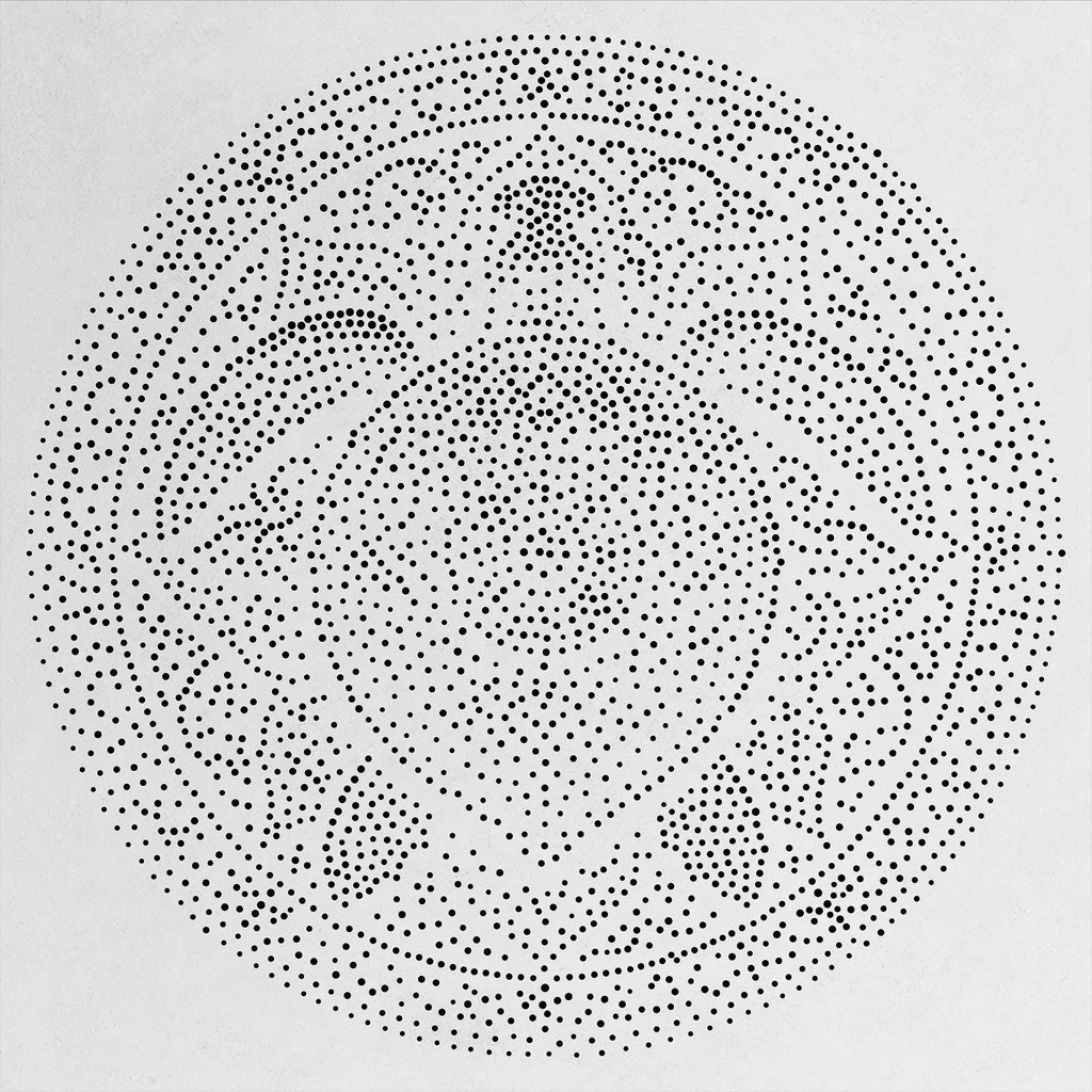 Sea Turtle Mandala Stipple Art Stencil | Realistic Mylar Wall Art, Crafts (Large - 300mm / 12" approx)