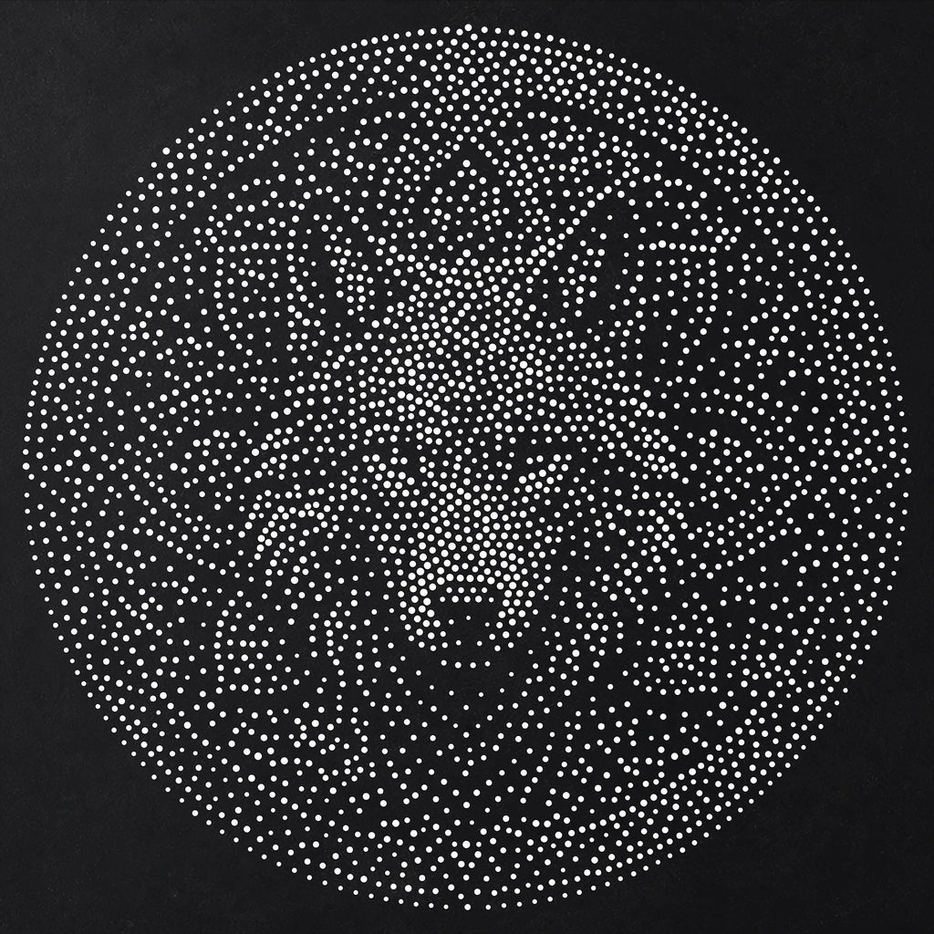 Wolf Mandala Stipple Art Stencil | Realistic Mylar Wall Art, Crafts (Large - 300mm / 12" approx)