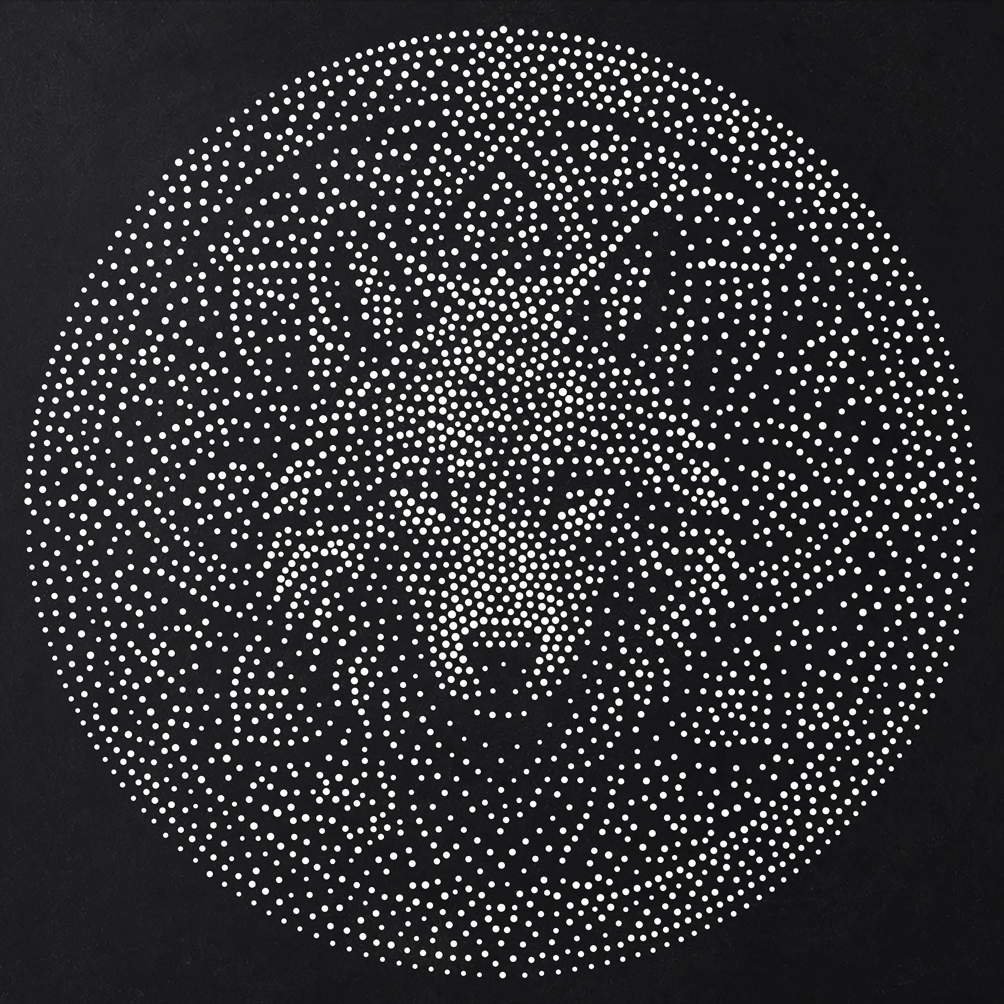 Wolf Mandala Stipple Art Stencil | Realistic Mylar Wall Art, Crafts (Large - 300mm / 12" approx)