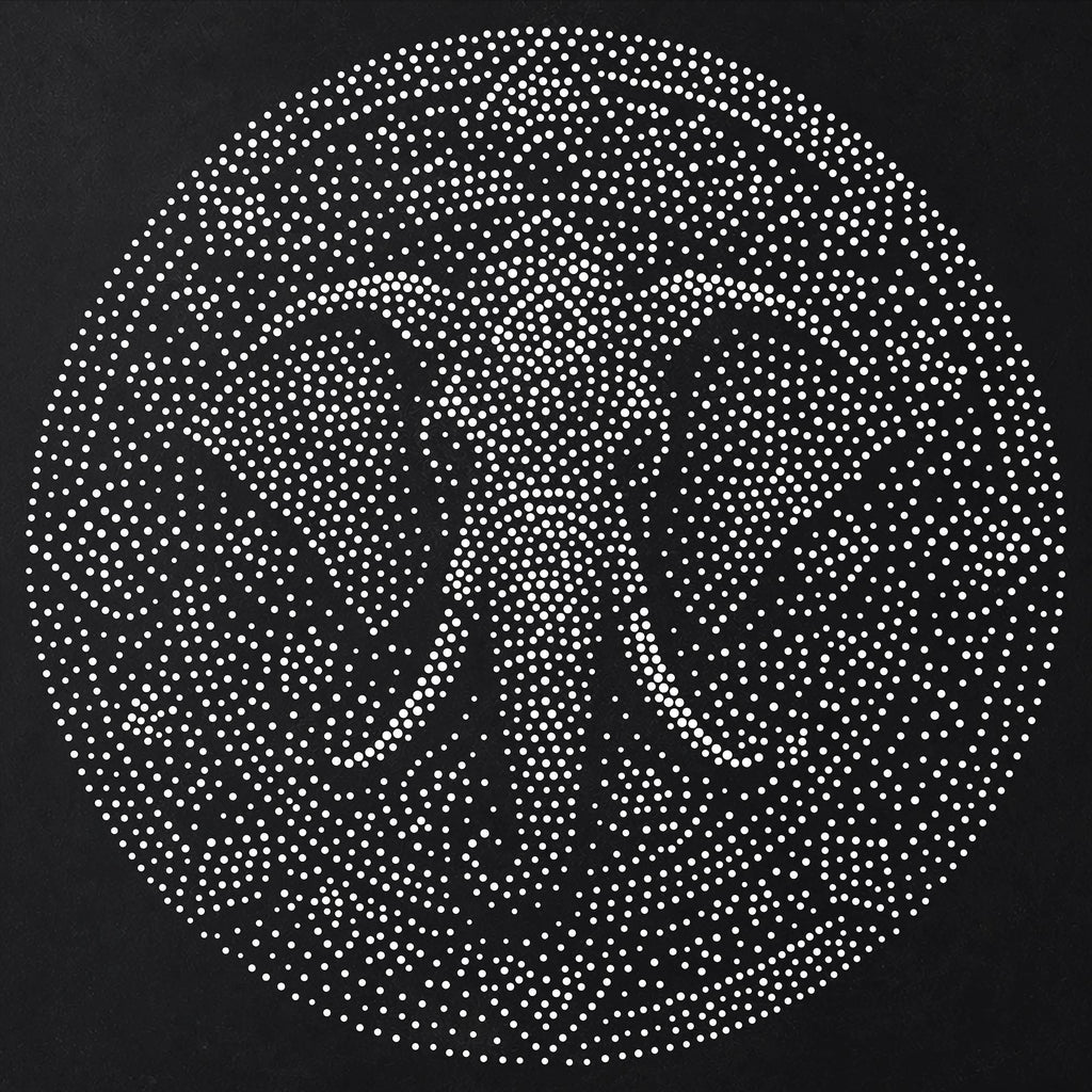 Elephant Mandala Stipple Art Stencil | Realistic Mylar Wall Art, Crafts (Large - 300mm / 12" approx)