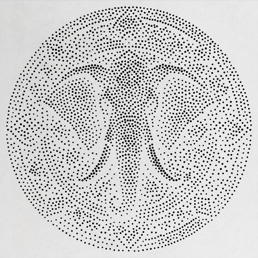 Elephant Mandala Stipple Art Stencil | Realistic Mylar Wall Art, Crafts (Large - 300mm / 12" approx)