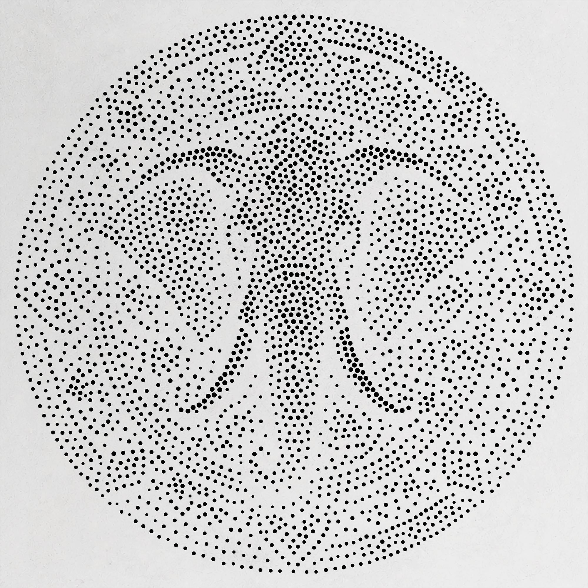 Elephant Mandala Stipple Art Stencil | Realistic Mylar Wall Art, Crafts (Large - 300mm / 12" approx)
