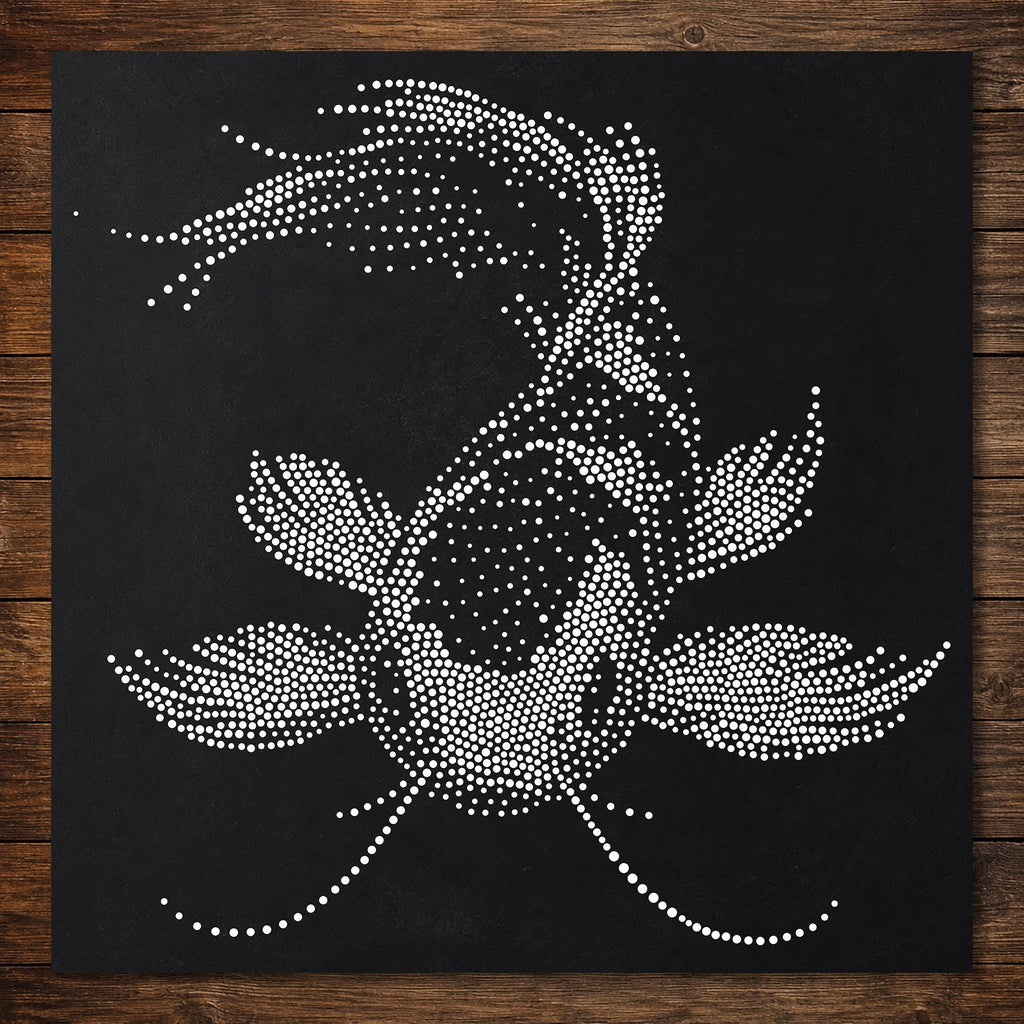 Realistic Koi Carp Stencil | Mylar Stipple Art for Wall Crafts (Large - 300mm / 12" approx)