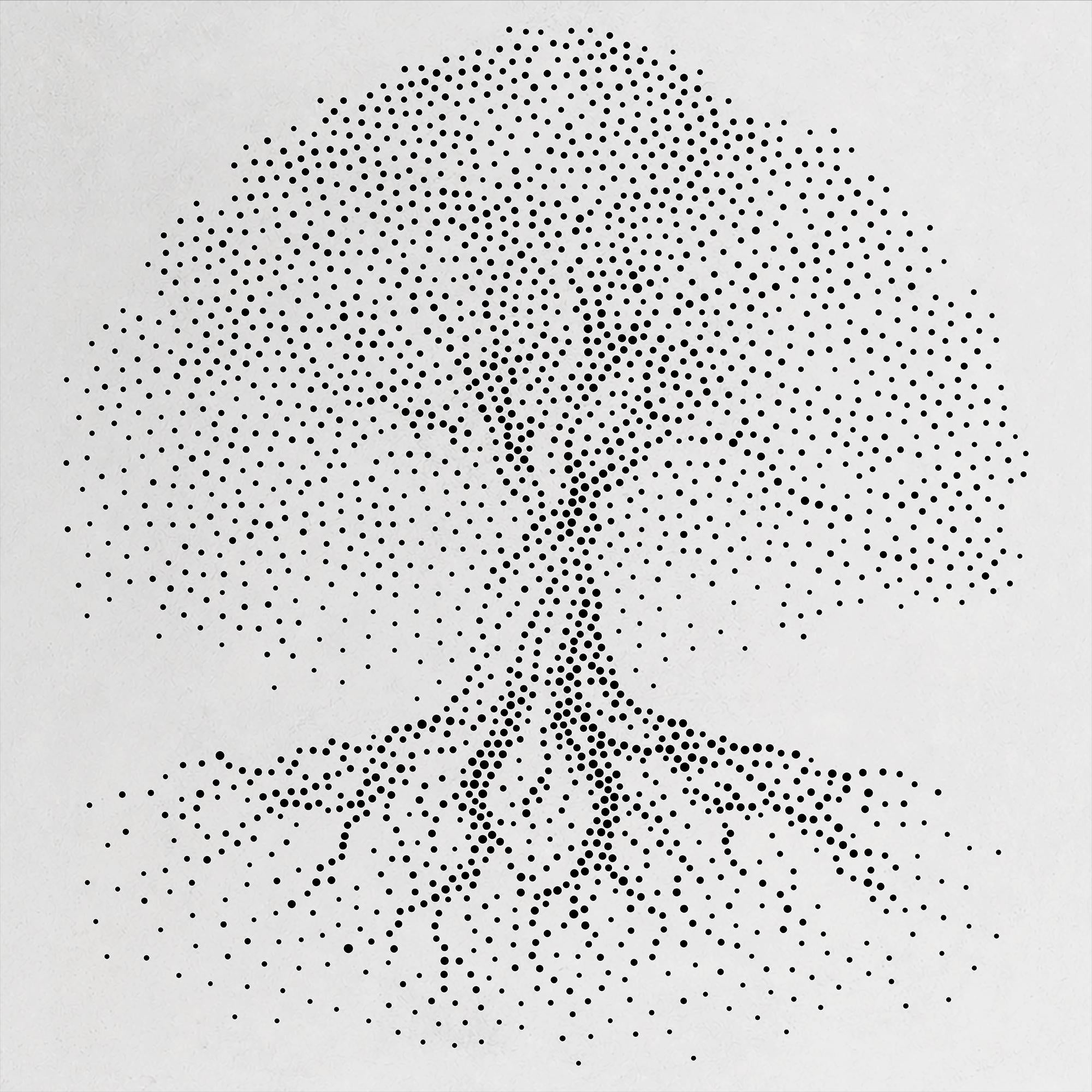 Tree of Life Stencil | Realistic Celtic Stipple Art, Reusable Mylar (Large - 300mm / 12" approx)
