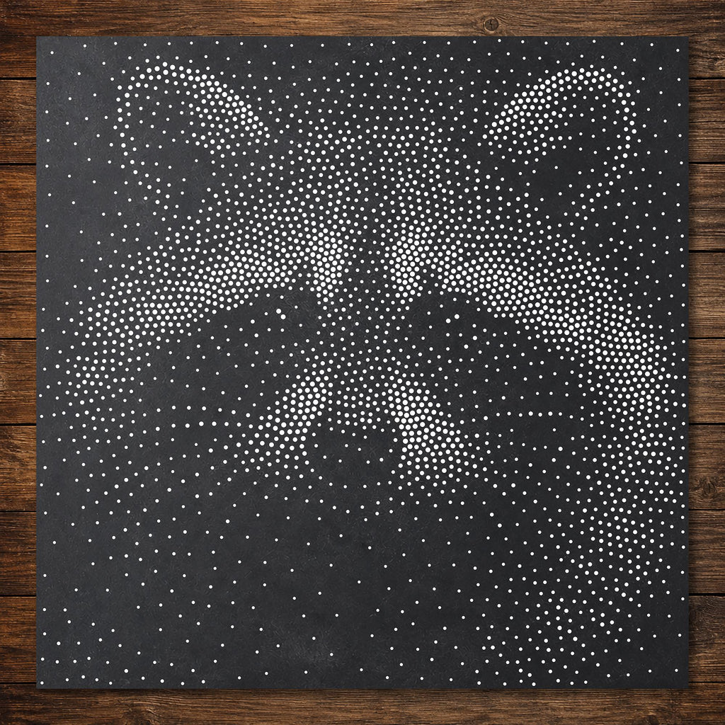 Raccoon Stencil | Realistic Highly Detailed DIY Mylar Wall Art, Stipple Art Crafts (Large - 300mm / 12" approx)