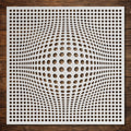Geometric Grid #2 Stencil reusable Mylar stencil, 300 x 300 mm