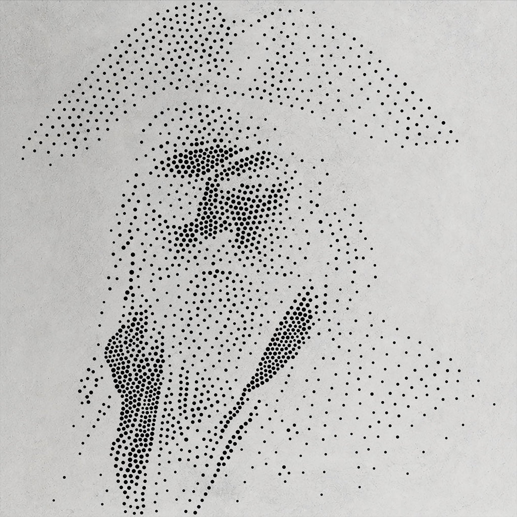 Pirate Face Portrait #1 Stencil | Realistic Highly Detailed DIY Mylar Wall Art, Stipple Art Crafts (Large - 300mm / 12" approx)
