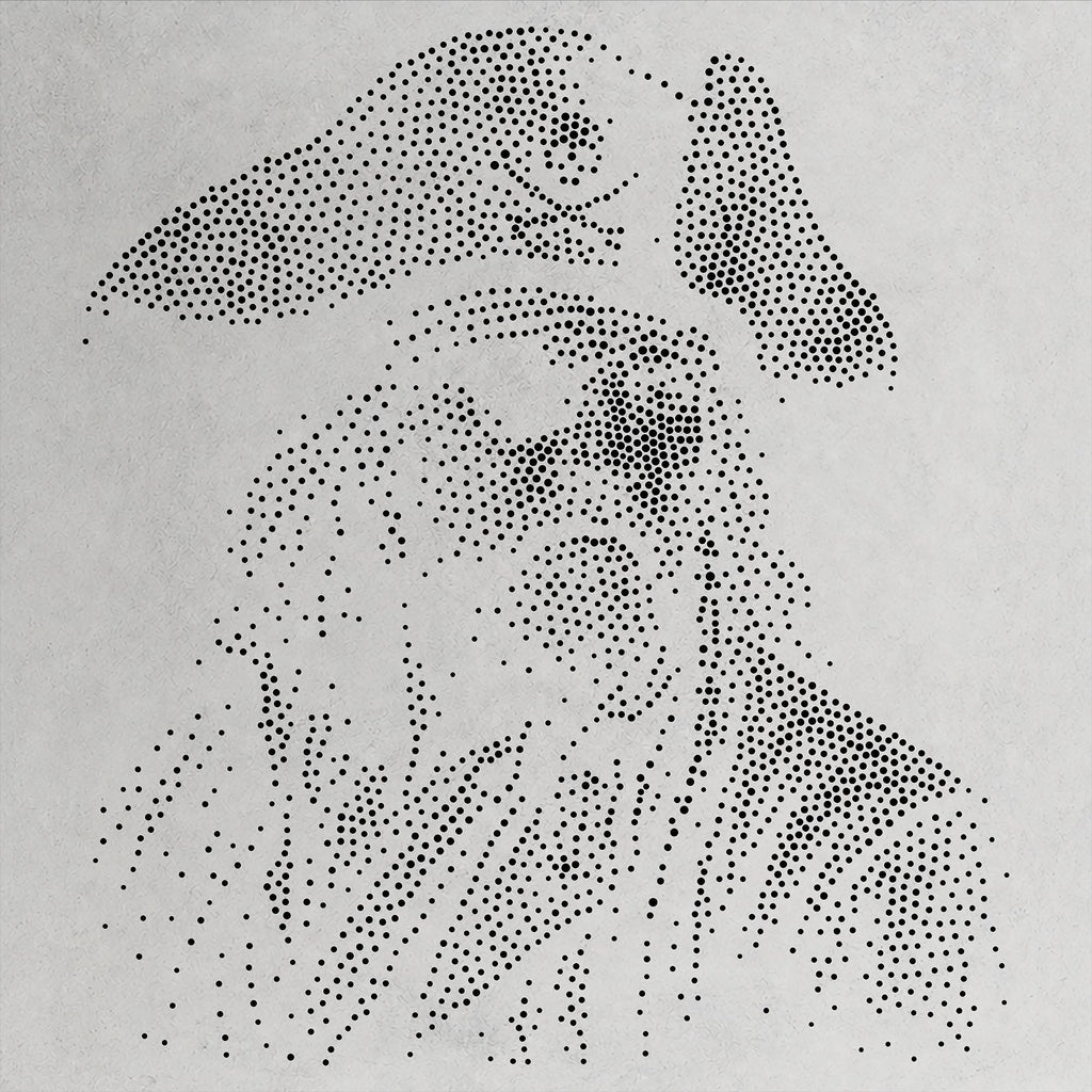 Pirate Face Portrait Stencil #2 Stencil | Realistic Highly Detailed DIY Mylar Wall Art, Stipple Art Crafts (Large - 300mm / 12" approx)