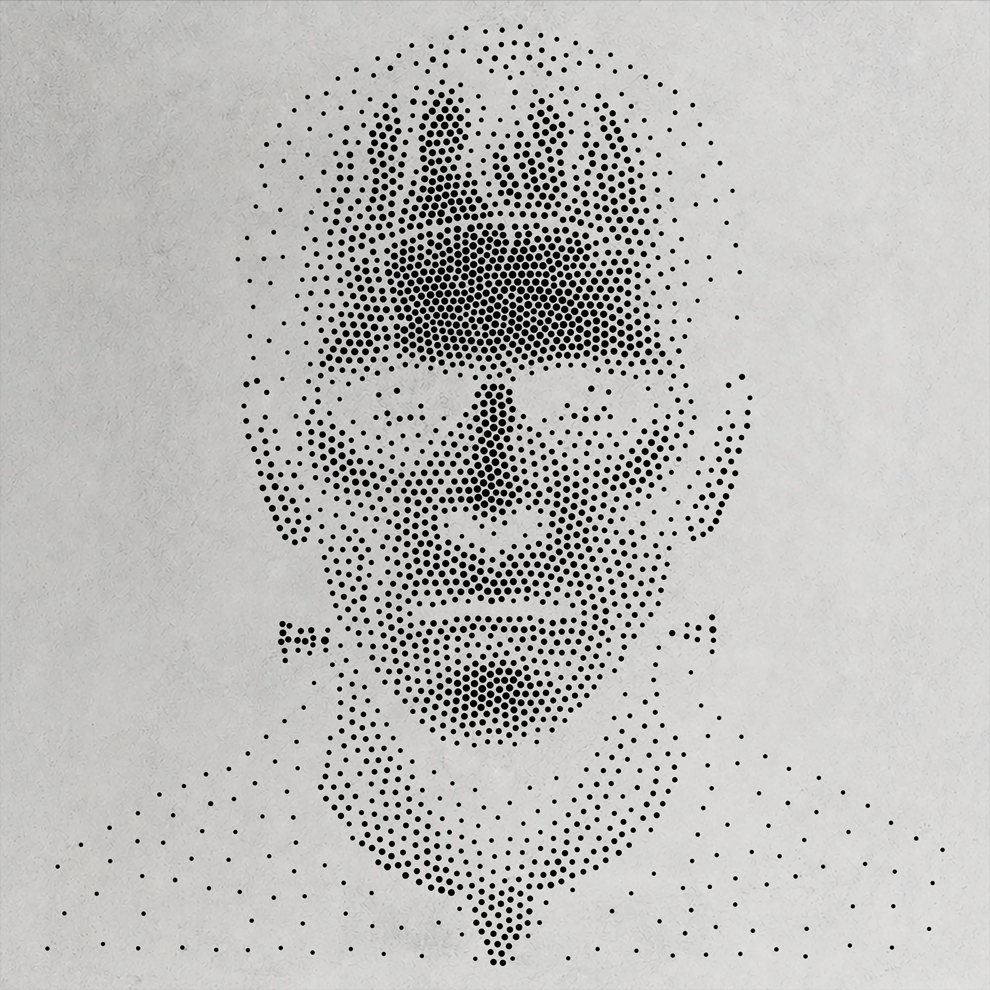Frankenstein Monster Halloween Stencil | Realistic Mylar Stipple Wall Art, Crafts (Large - 300mm / 12" approx)
