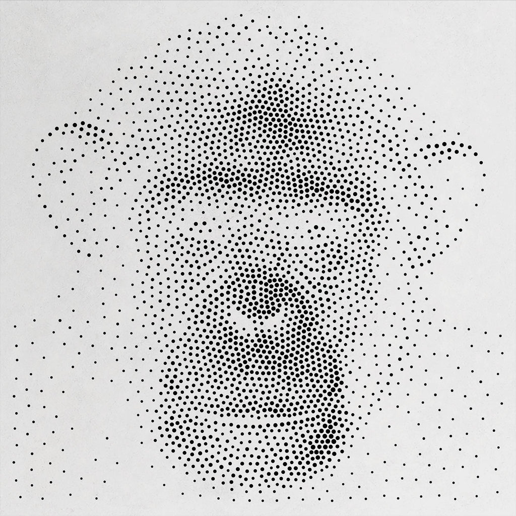 Chimpanzee Stencil #1 | Realistic & Highly Detailed DIY Mylar Wall Art, Stipple Art Crafts (Large - 300mm / 12" approx)