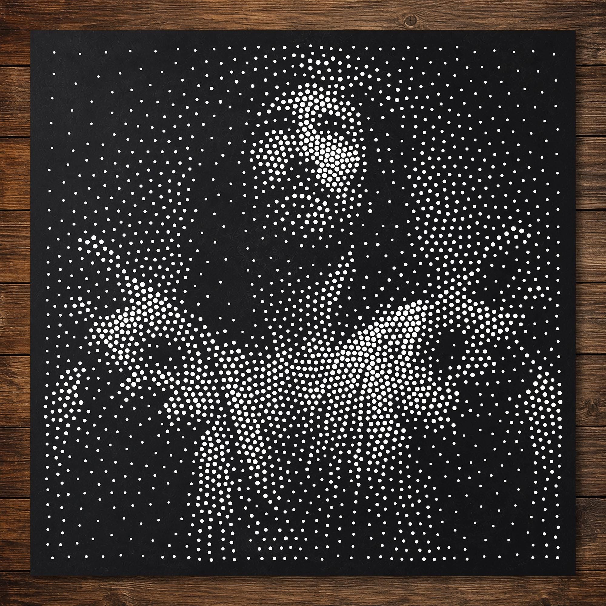Jesus Christ with Hands in Sorrow Stencil | Realistic & Highly Detailed DIY Mylar Wall Art, Stipple Art Crafts (Large - 300mm / 12" approx)