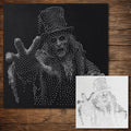 Victorian Ghoul Stipple Art Halloween Stencil | Realistic Mylar Wall Art, Crafts (Large - 300mm / 12" approx)
