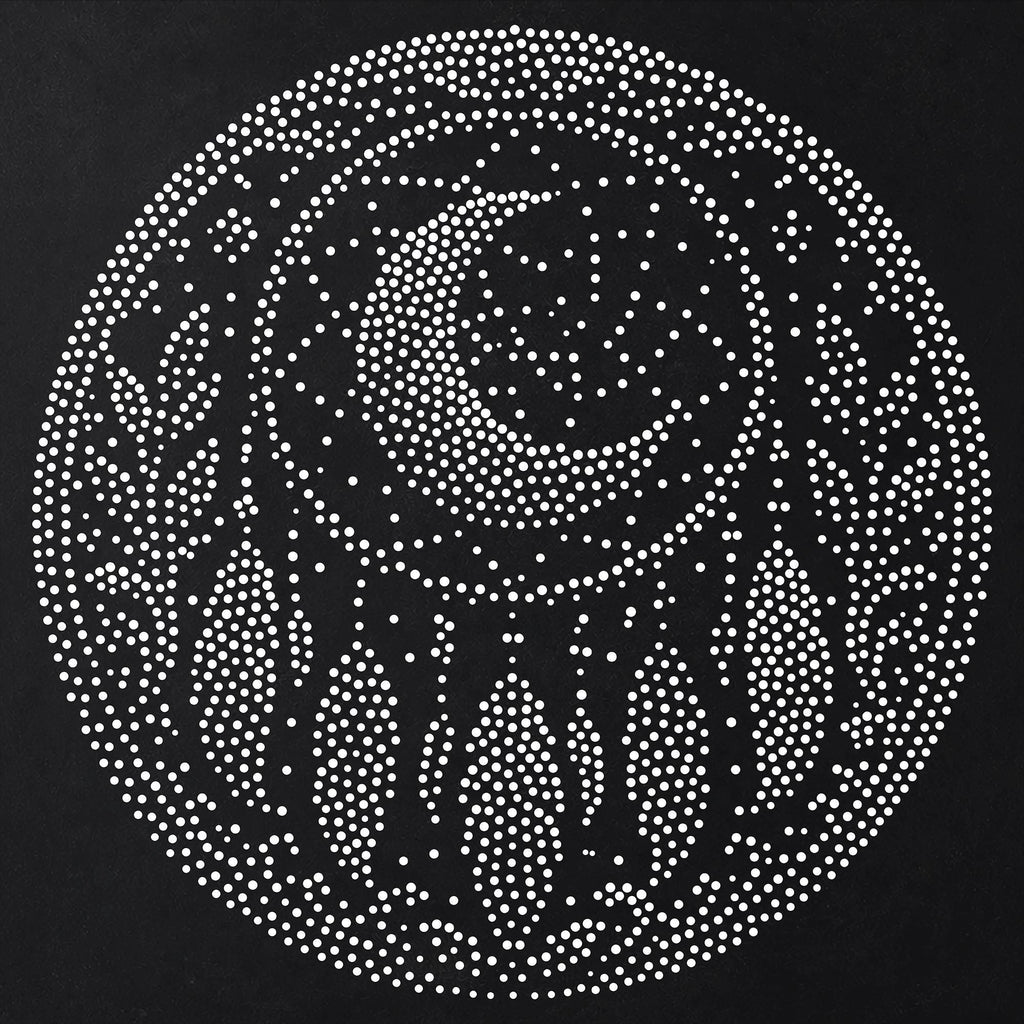 Moonlit Dreamcatcher Medallion Stipple Art Stencil | Realistic Mylar Wall Art, Crafts (Large - 300mm / 12" approx)