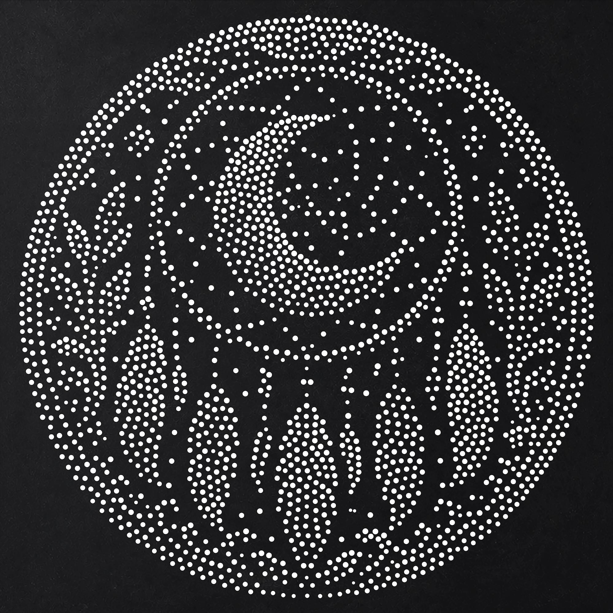 Moonlit Dreamcatcher Medallion Stipple Art Stencil | Realistic Mylar Wall Art, Crafts (Large - 300mm / 12" approx)