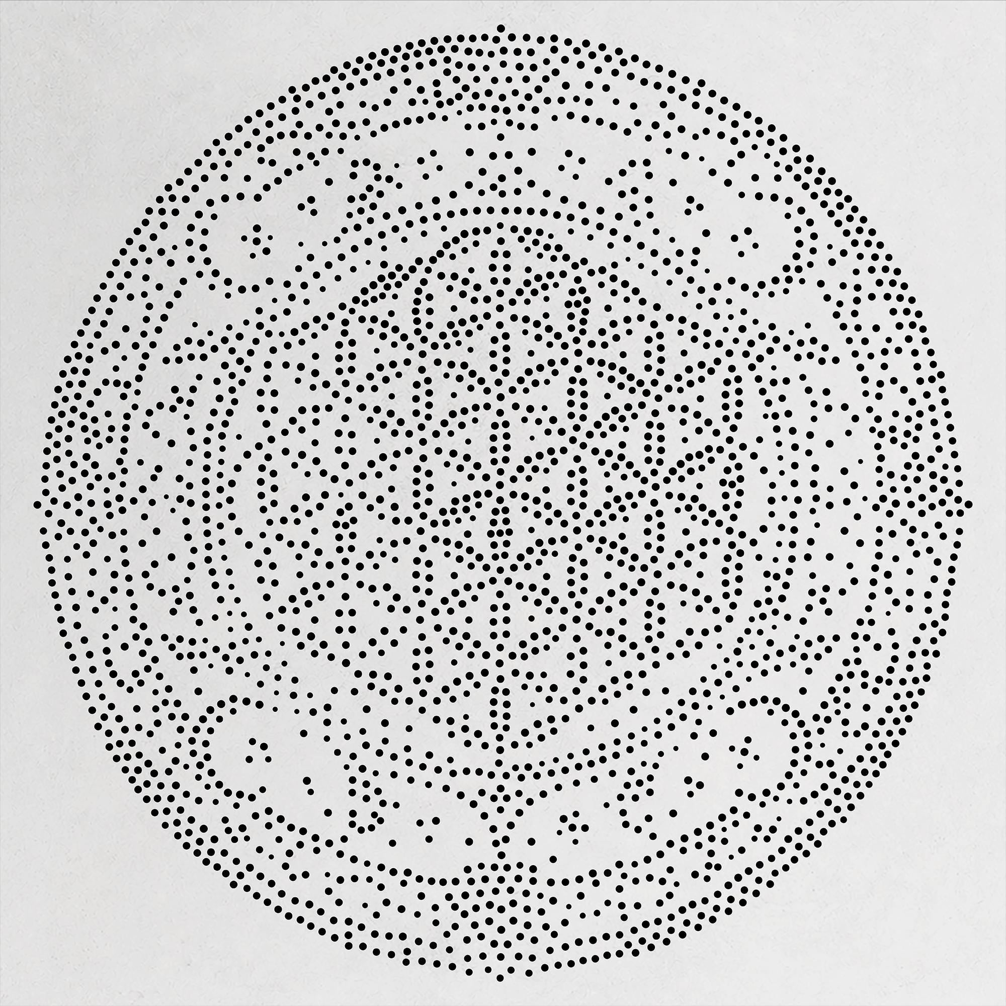 Sacred Geometry Flower Medallion Stipple Art Stencil | Realistic Mylar Wall Art, Crafts (Large - 300mm / 12" approx)