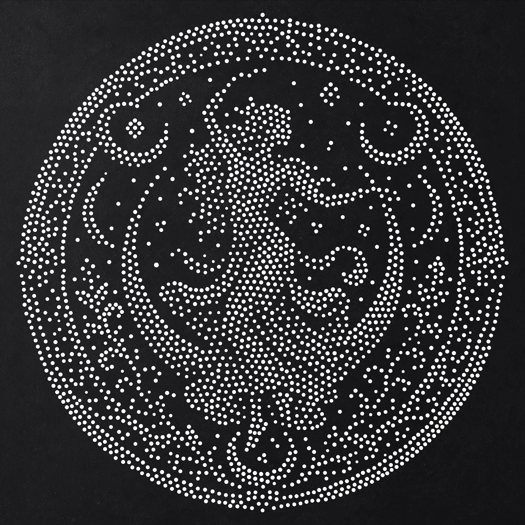 Dancing Woman Medallion Stipple Art Stencil | Realistic Mylar Wall Art, Crafts (Large - 300mm / 12" approx)