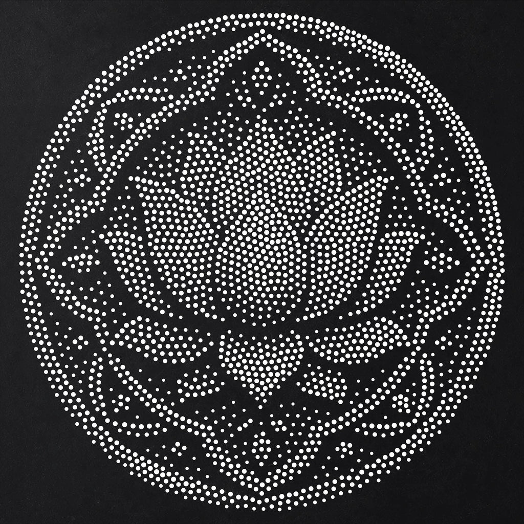 Lotus Flower Mandala Stipple Art Stencil | Realistic Mylar Wall Art, Crafts (Large - 300mm / 12" approx)