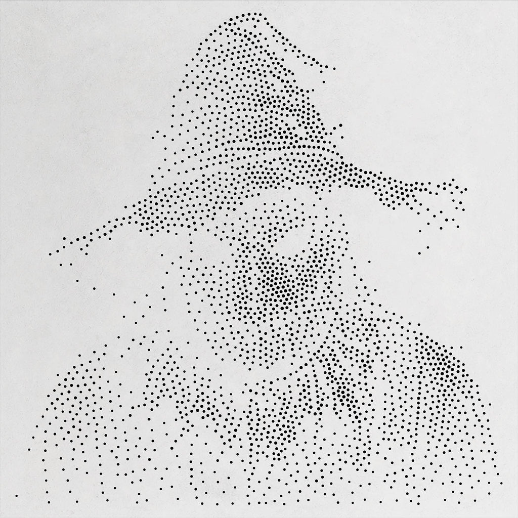 Scarecrow Stipple Art Halloween Stencil | Realistic Mylar Wall Art, Crafts (Large - 300mm / 12" approx)