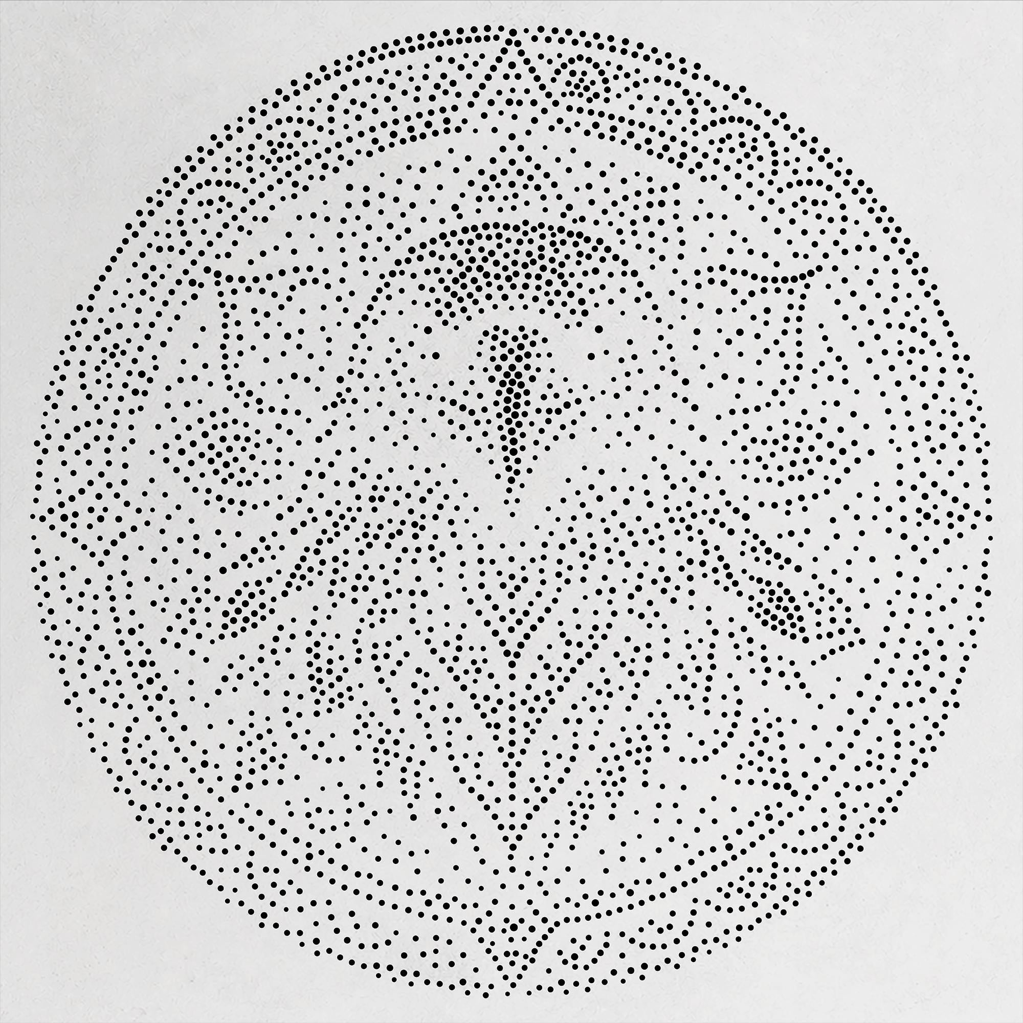 Raven Mandala Stipple Art Stencil | Realistic Mylar Wall Art, Crafts (Large - 300mm / 12" approx)