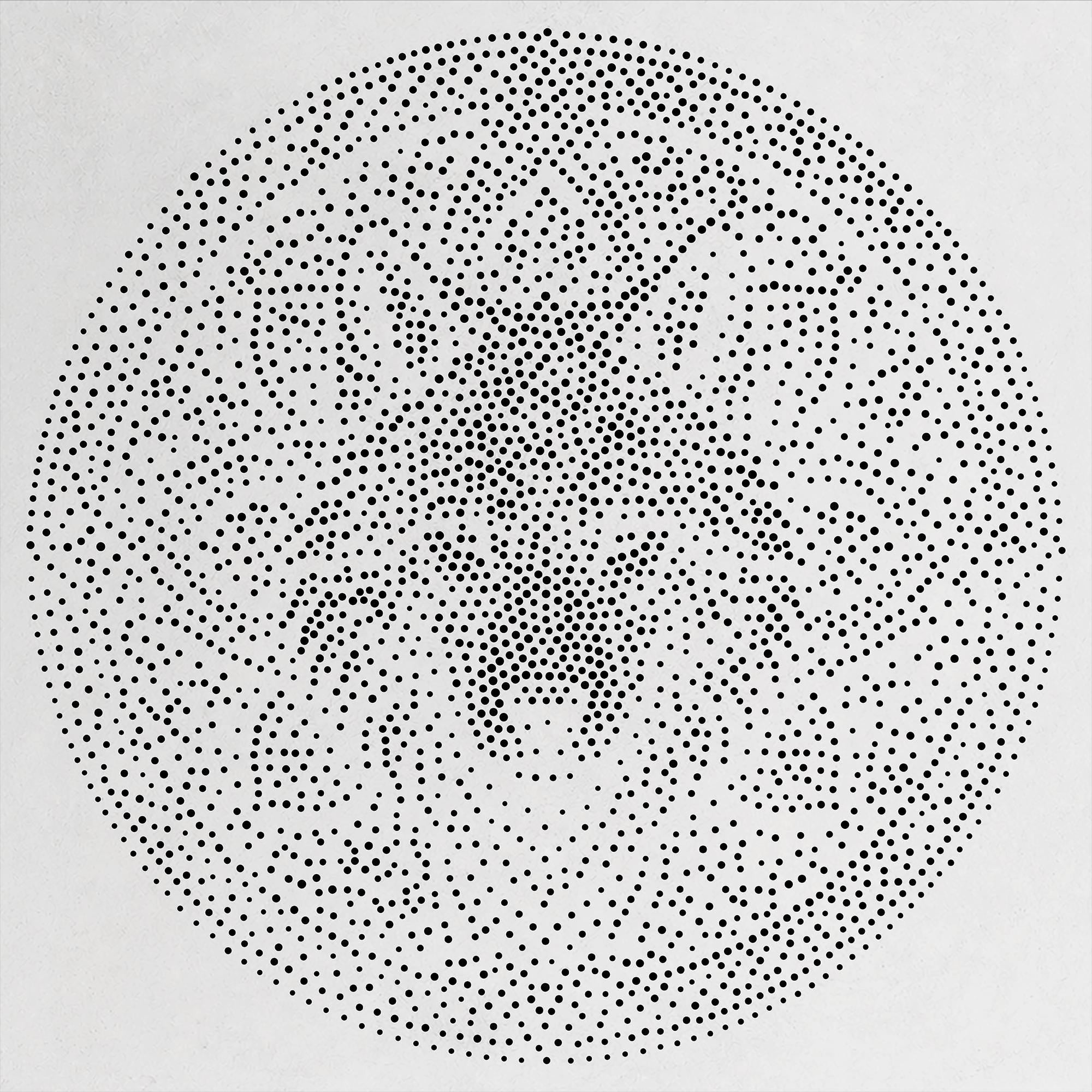 Wolf Mandala Stipple Art Stencil | Realistic Mylar Wall Art, Crafts (Large - 300mm / 12" approx)