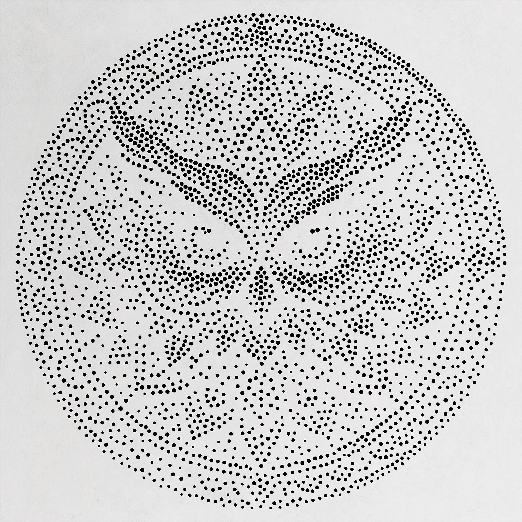 Owl Mandala Stipple Art Stencil | Realistic Mylar Wall Art, Crafts (Large - 300mm / 12" approx)