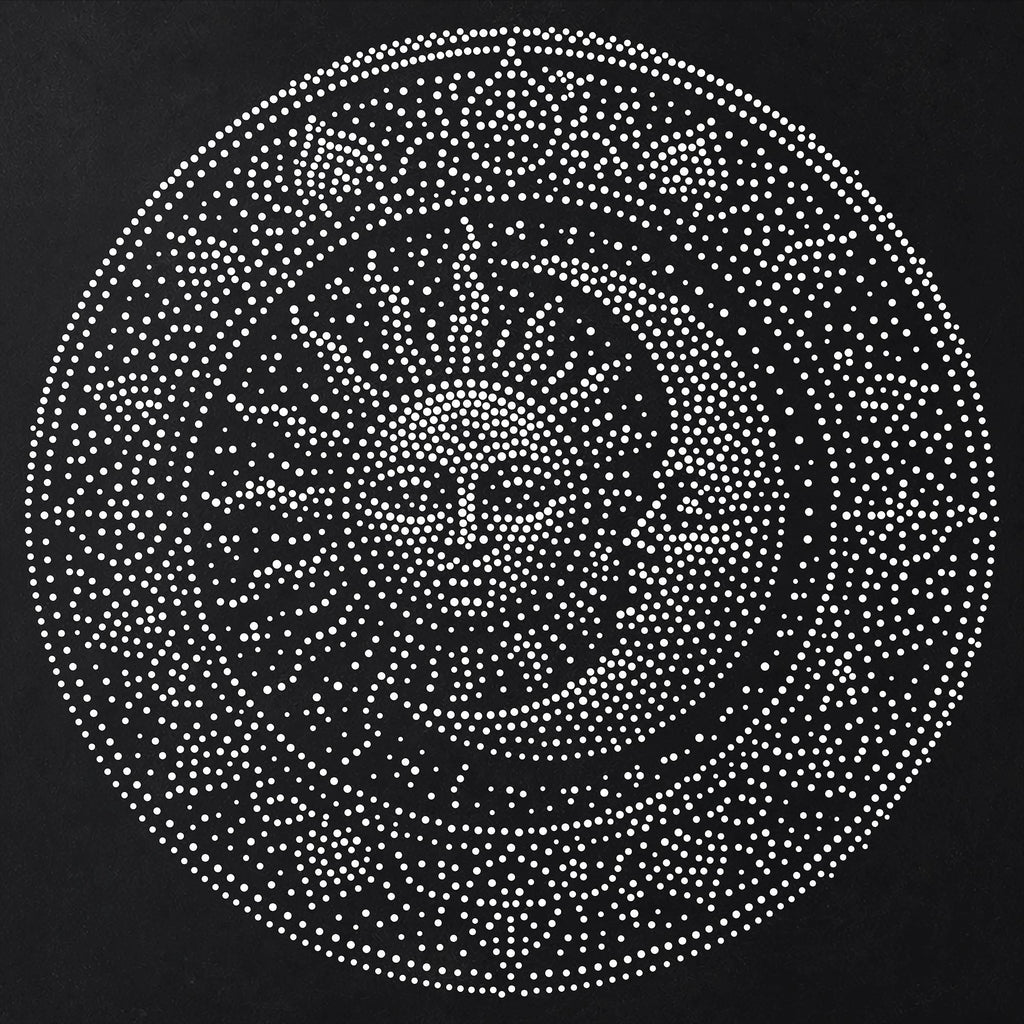 Sun Moon Mandala Stipple Art Stencil | Realistic Mylar Wall Art, Crafts (Large - 300mm / 12" approx)