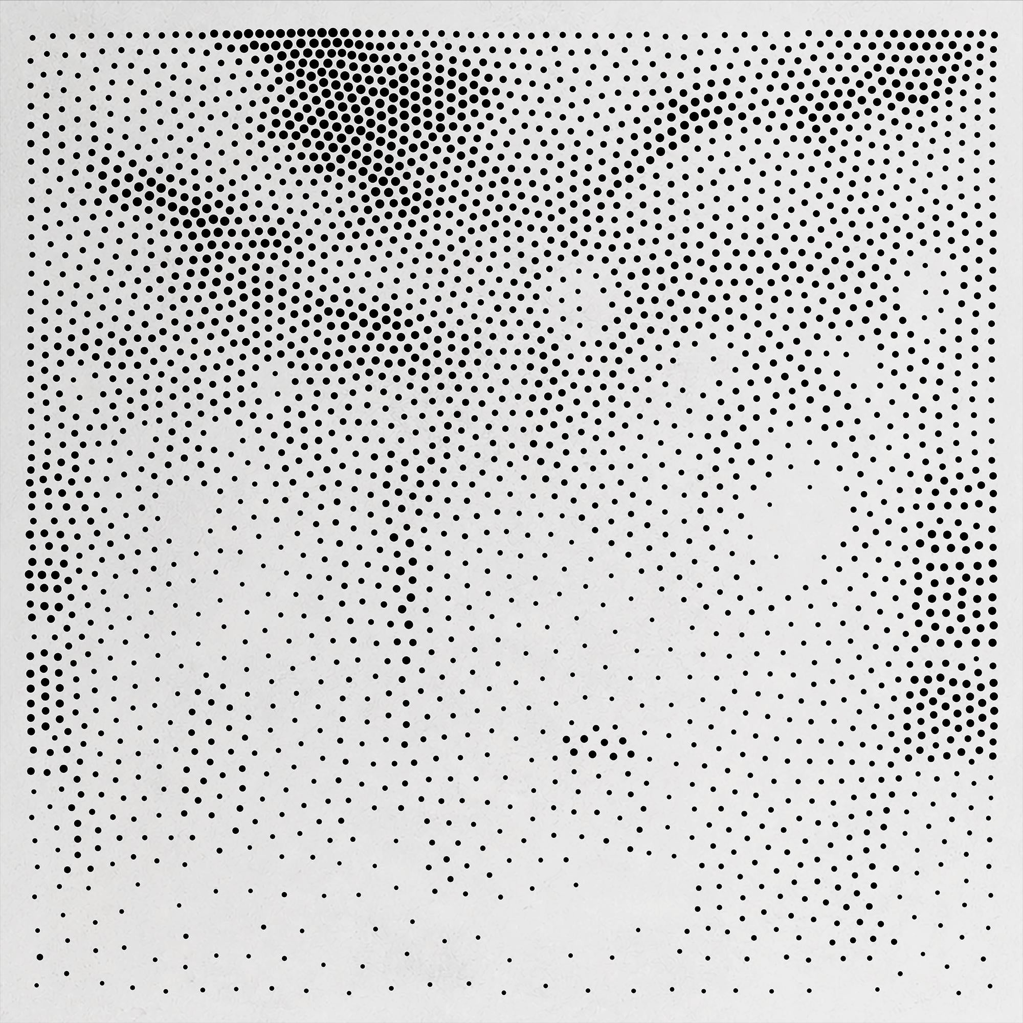 Polar Bear Stipple Art Mylar Stencil | Realistic Wildlife Wall Crafts (Large - 300mm / 12" approx)